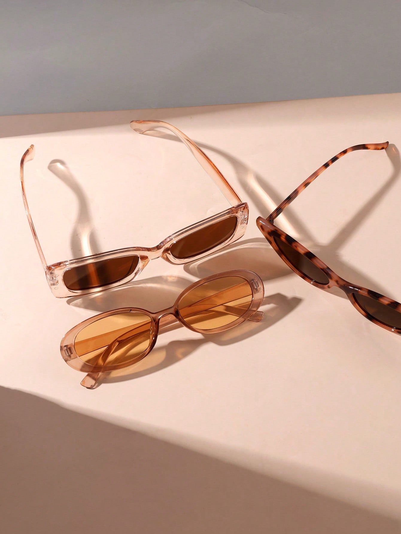 Pack of 3 - Multi-Color Geometric Sunglasses