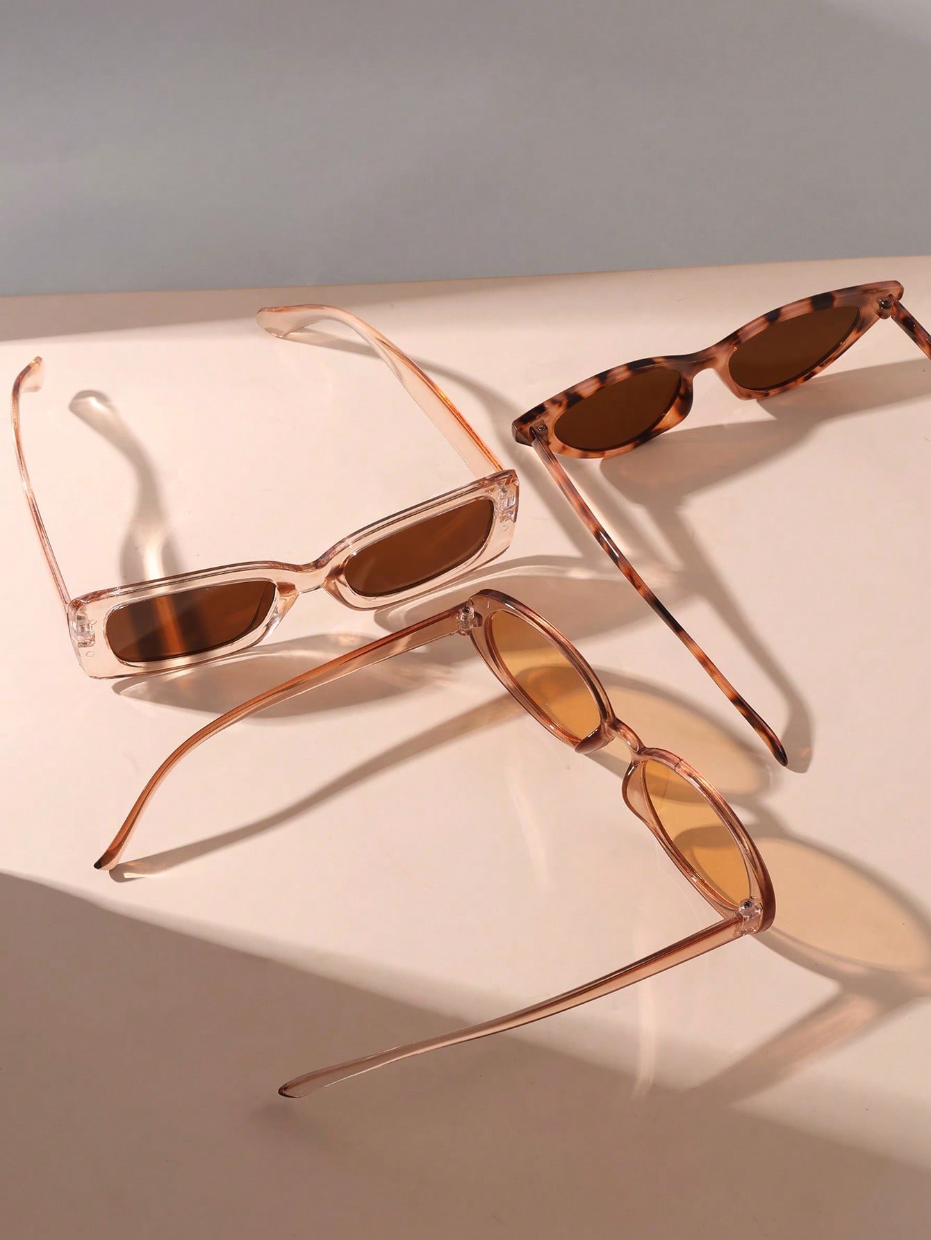 Pack of 3 - Multi-Color Geometric Sunglasses
