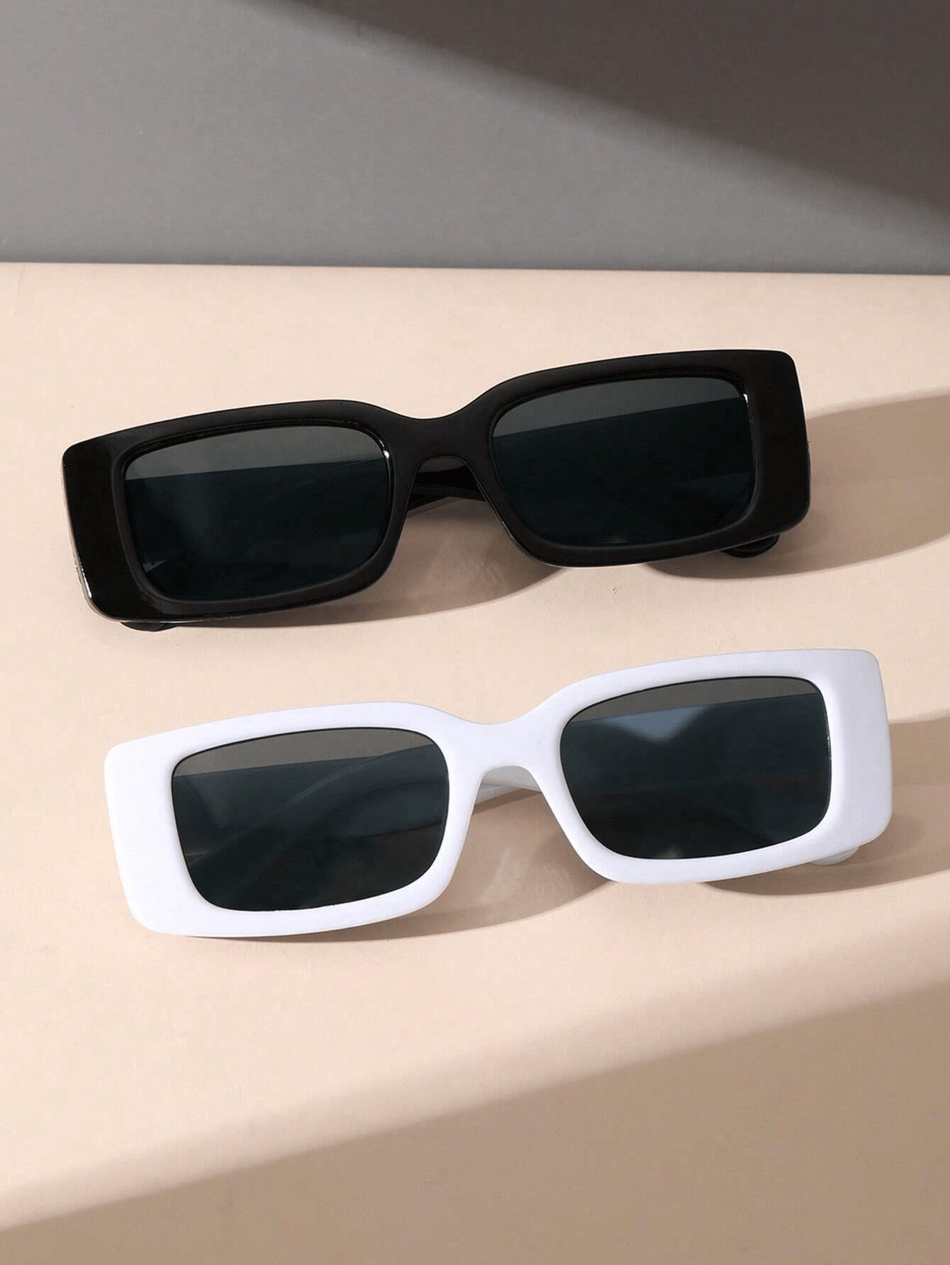 Pack of 2 - Multi-Color Rectangle Sunglasses