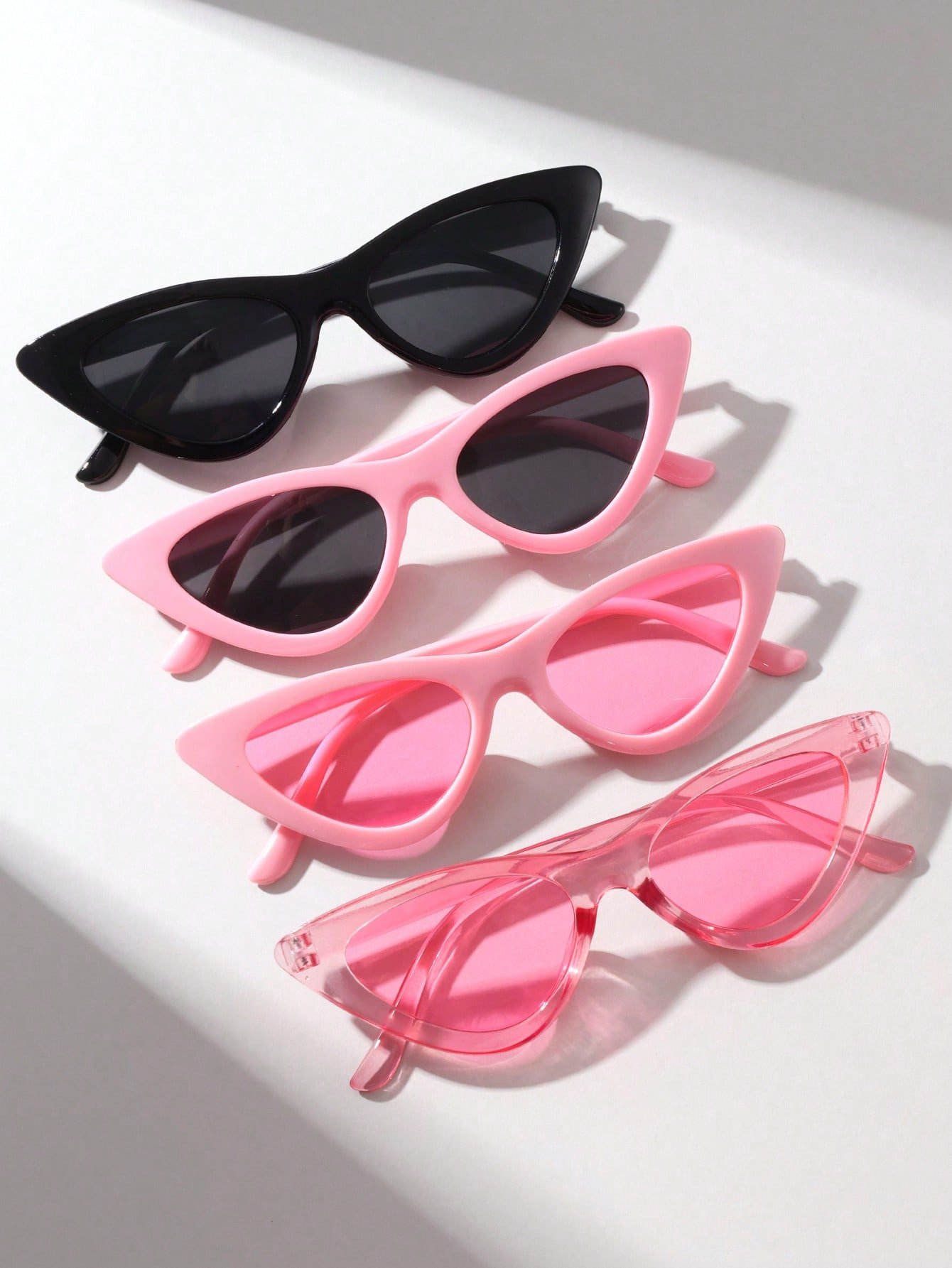 Cat-Eye Sunglasses Set - Multi-Color