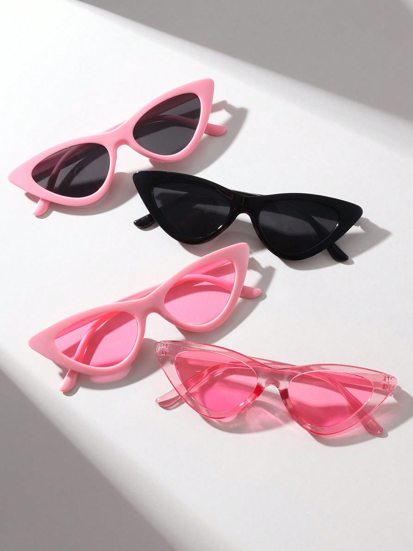 Cat-Eye Sunglasses Set - Multi-Color