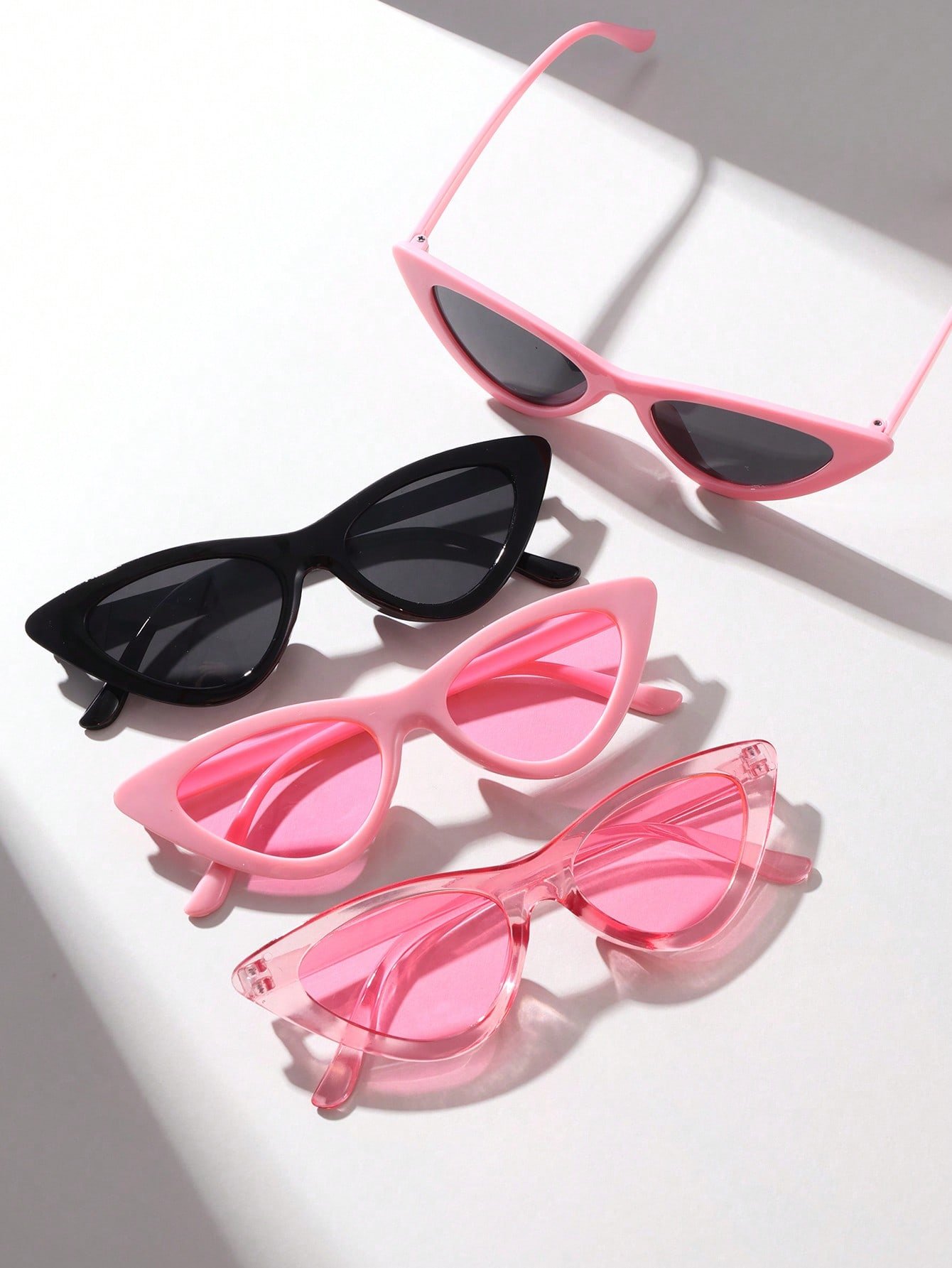 Cat-Eye Sunglasses Set - Multi-Color
