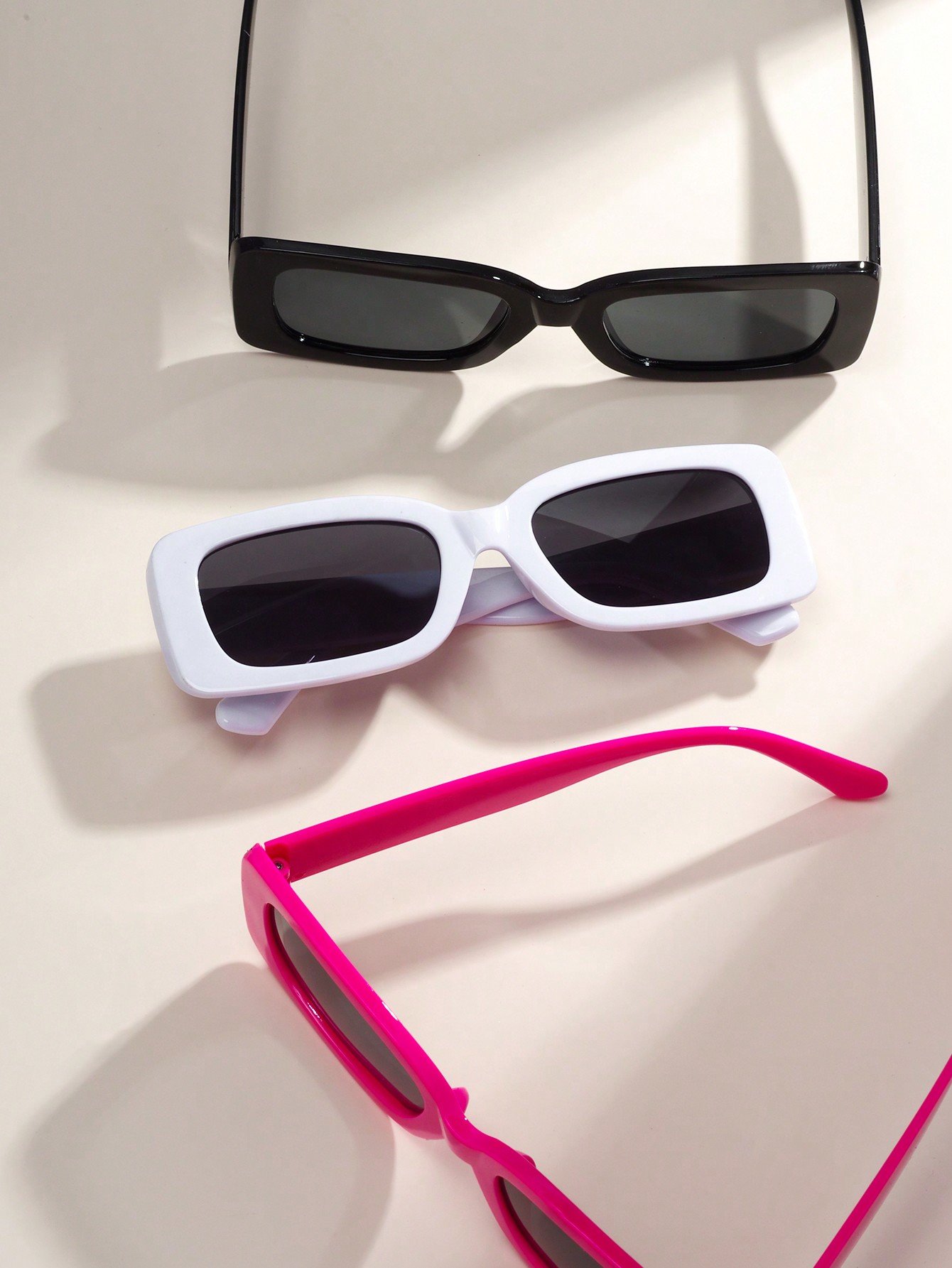 Pack of 3 - Multi-Color Rectangle Sunglasses