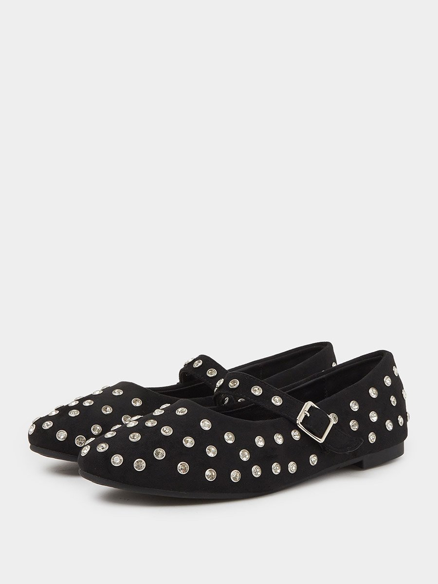 Studded Ballerinas