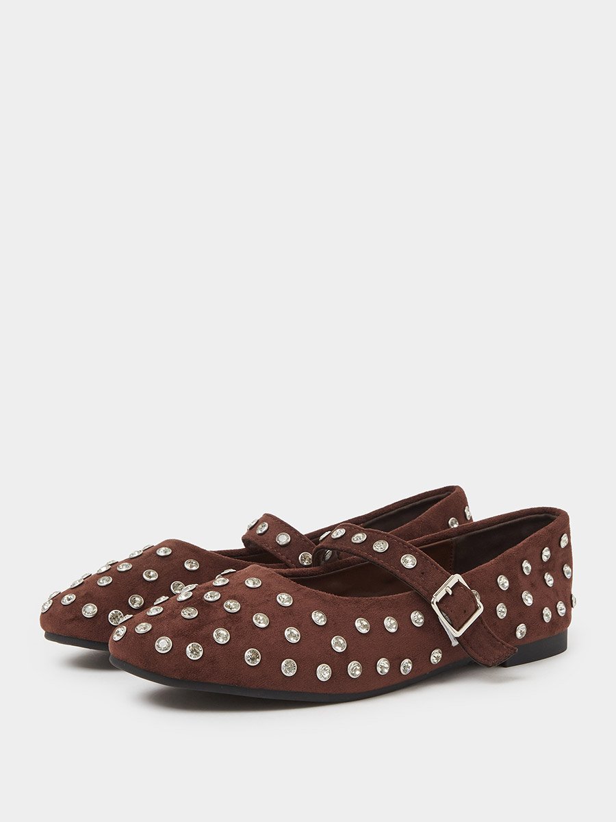 Studded Ballerinas