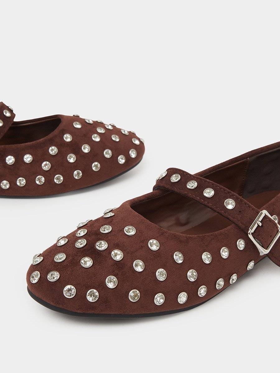Studded Ballerinas