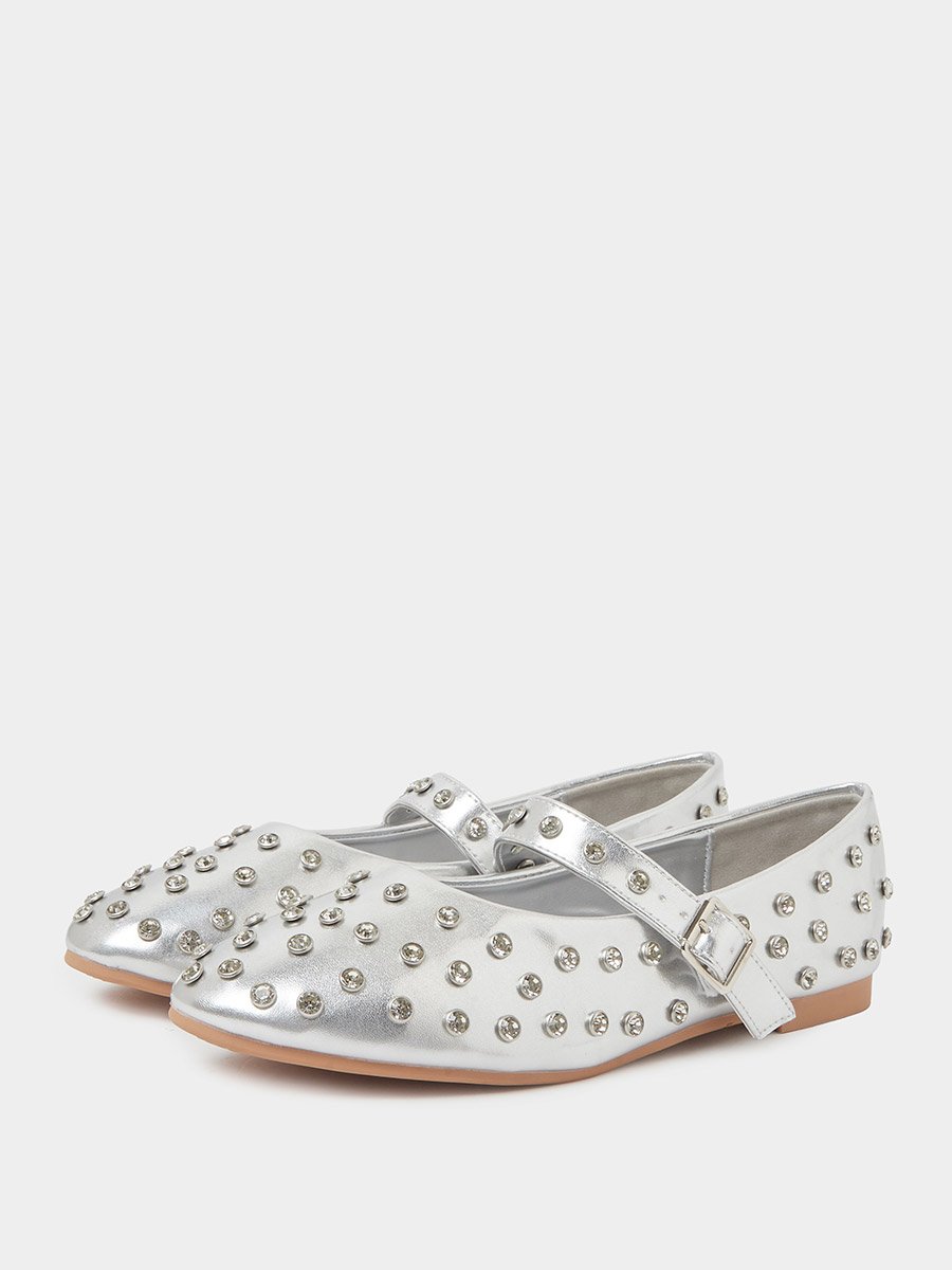 Studded Ballerinas