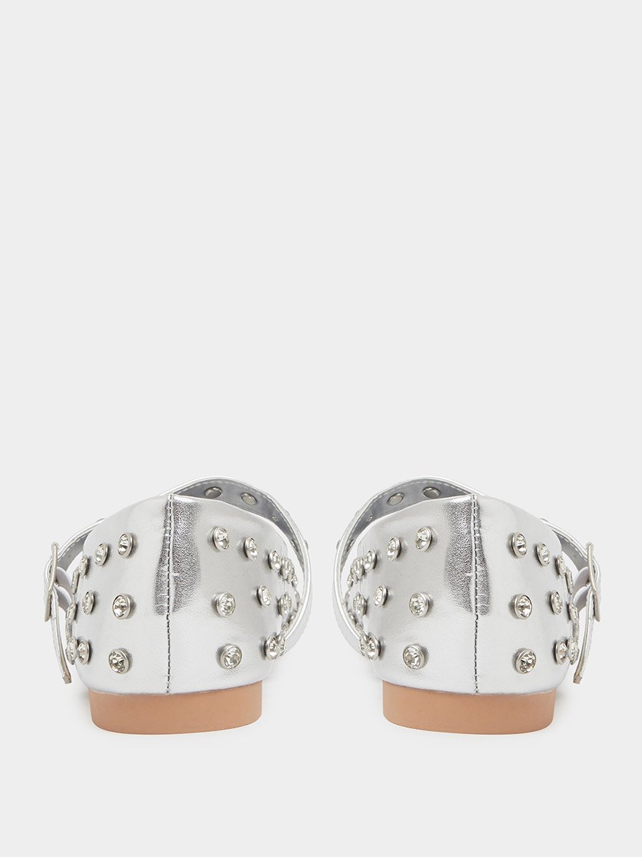 Studded Ballerinas