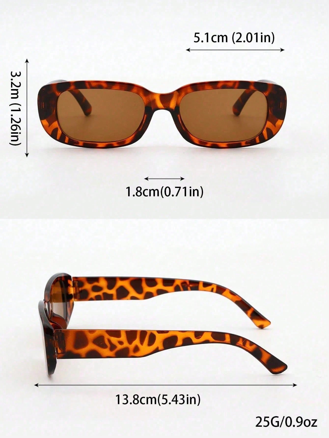Pack of 5 - Multi-Color Rectangle Sunglasses