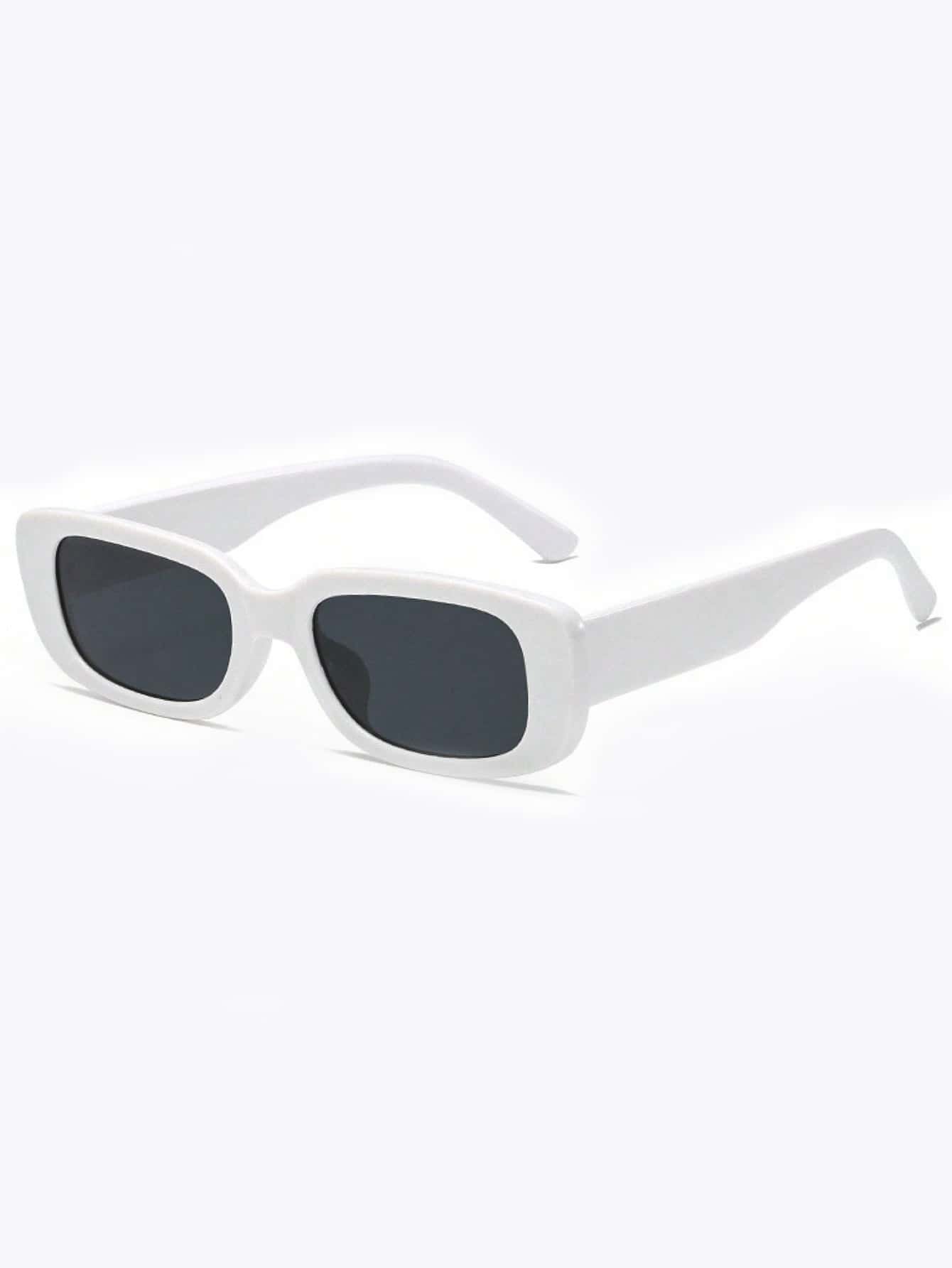 White Oval Frame Sunglasses