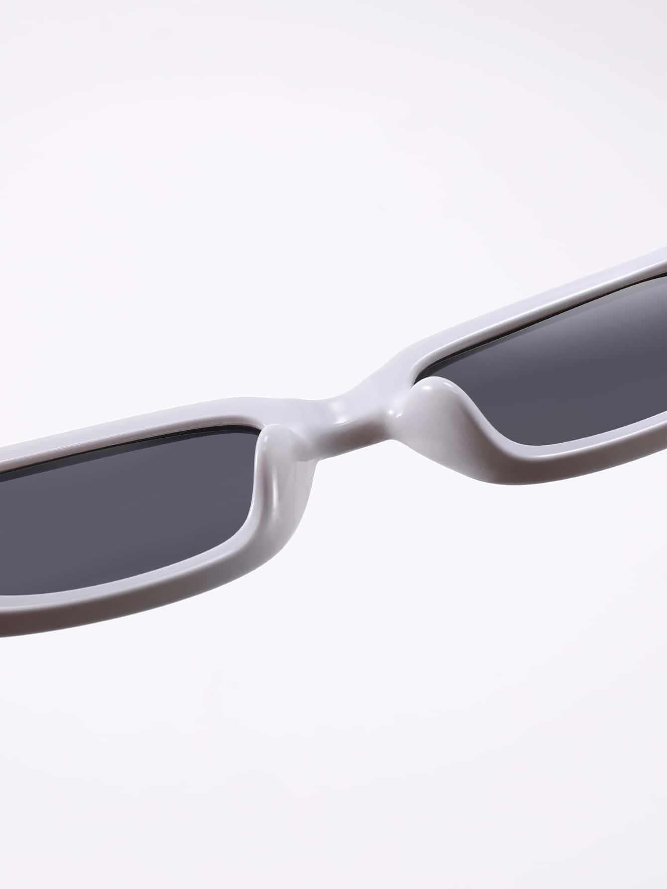 White Oval Frame Sunglasses