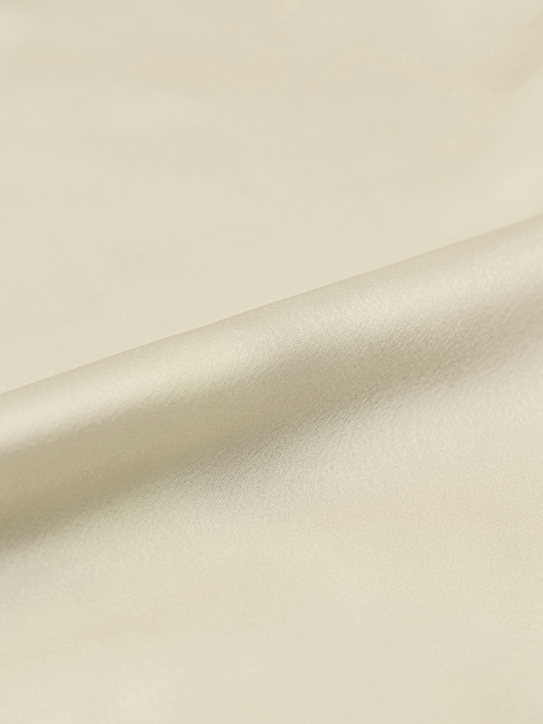 Off-White Satin Relaxed Fit Shirt