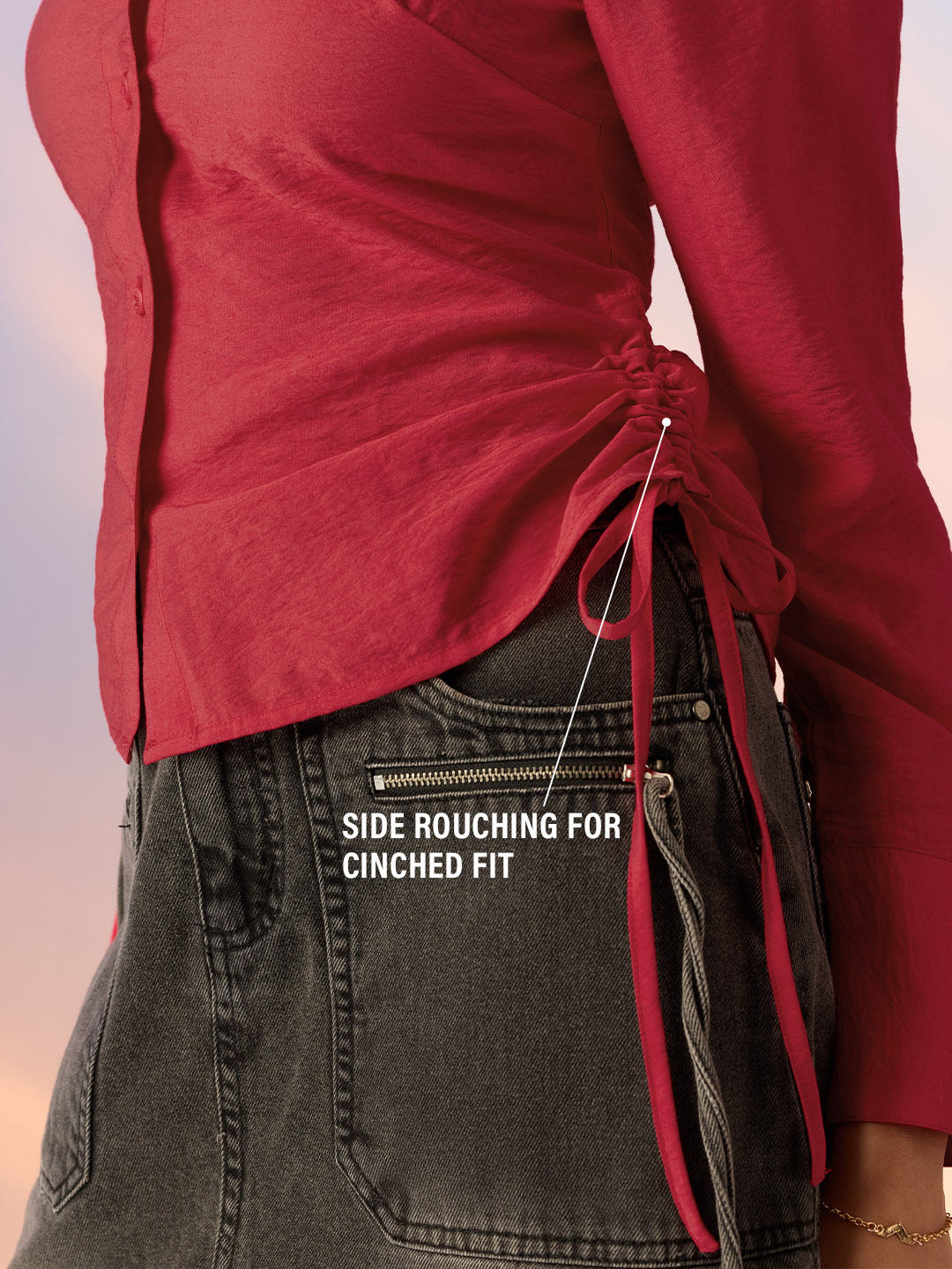 Red Long Sleeve Regular Fit Shirt