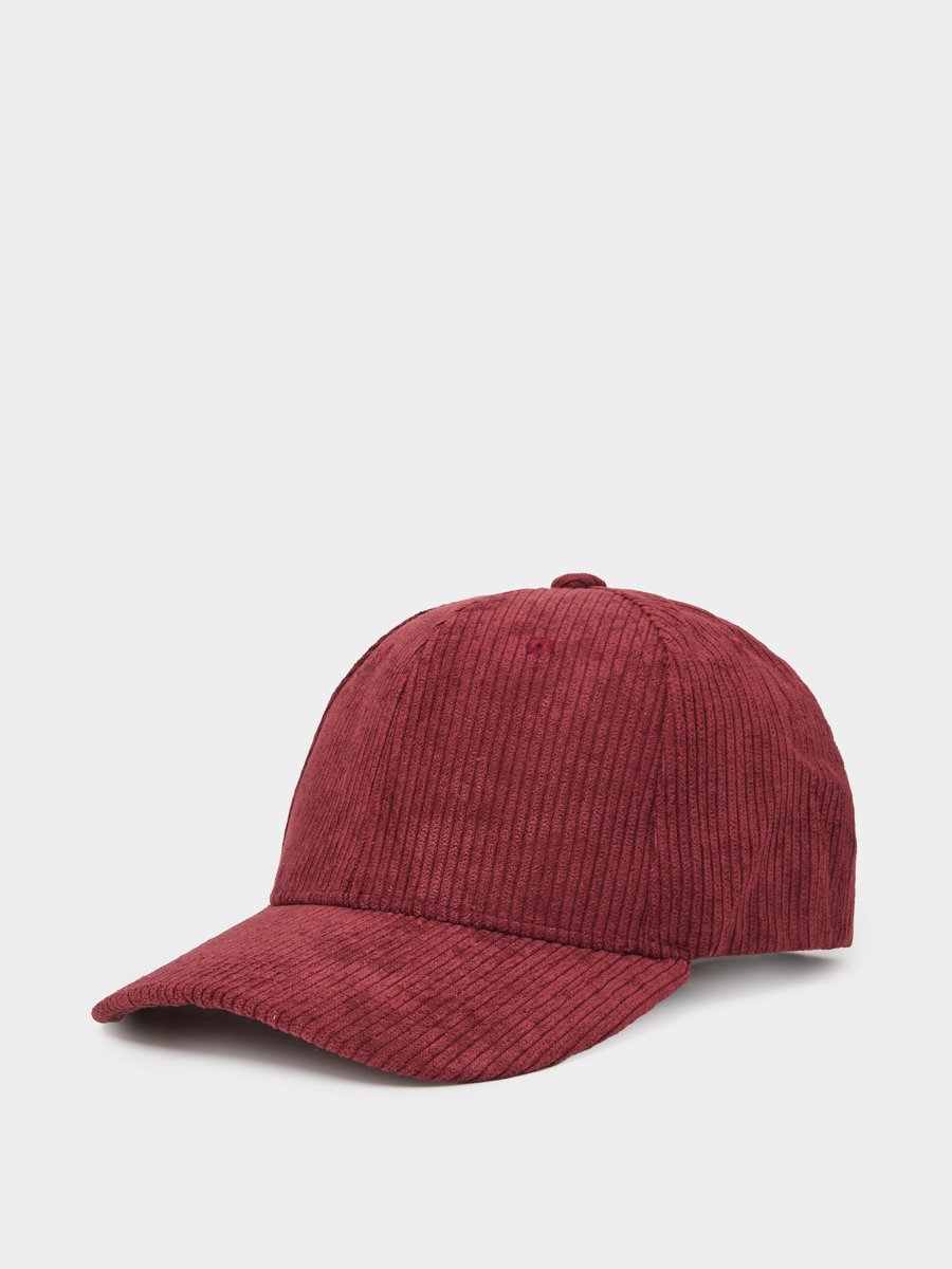 Burgundy Solid Velvet Cap