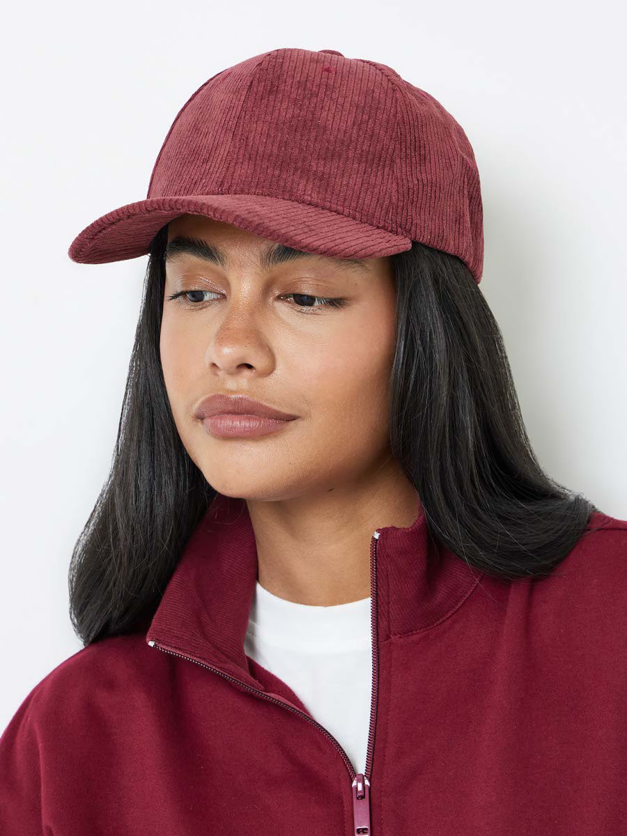 Burgundy Solid Velvet Cap