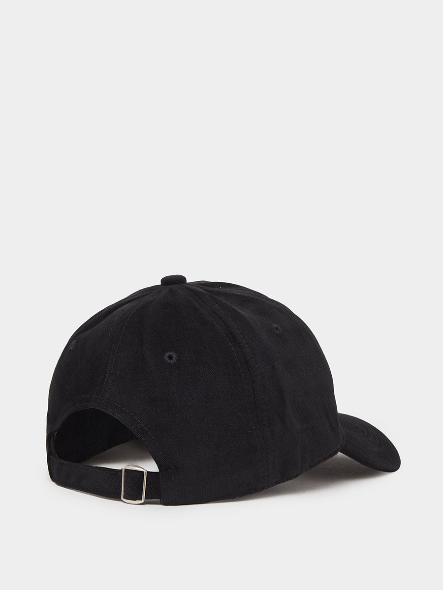 Black Embroidered Baseball Cap