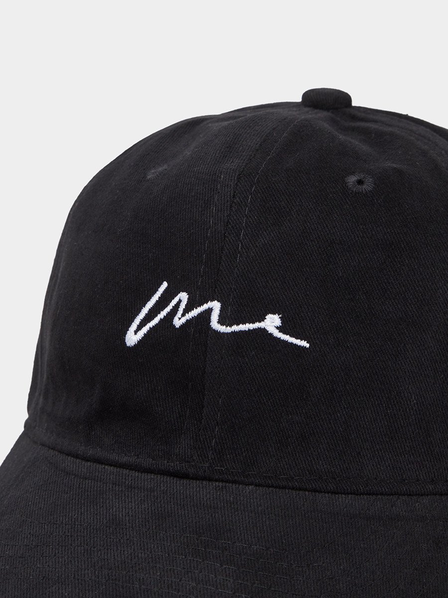 Black Embroidered Baseball Cap