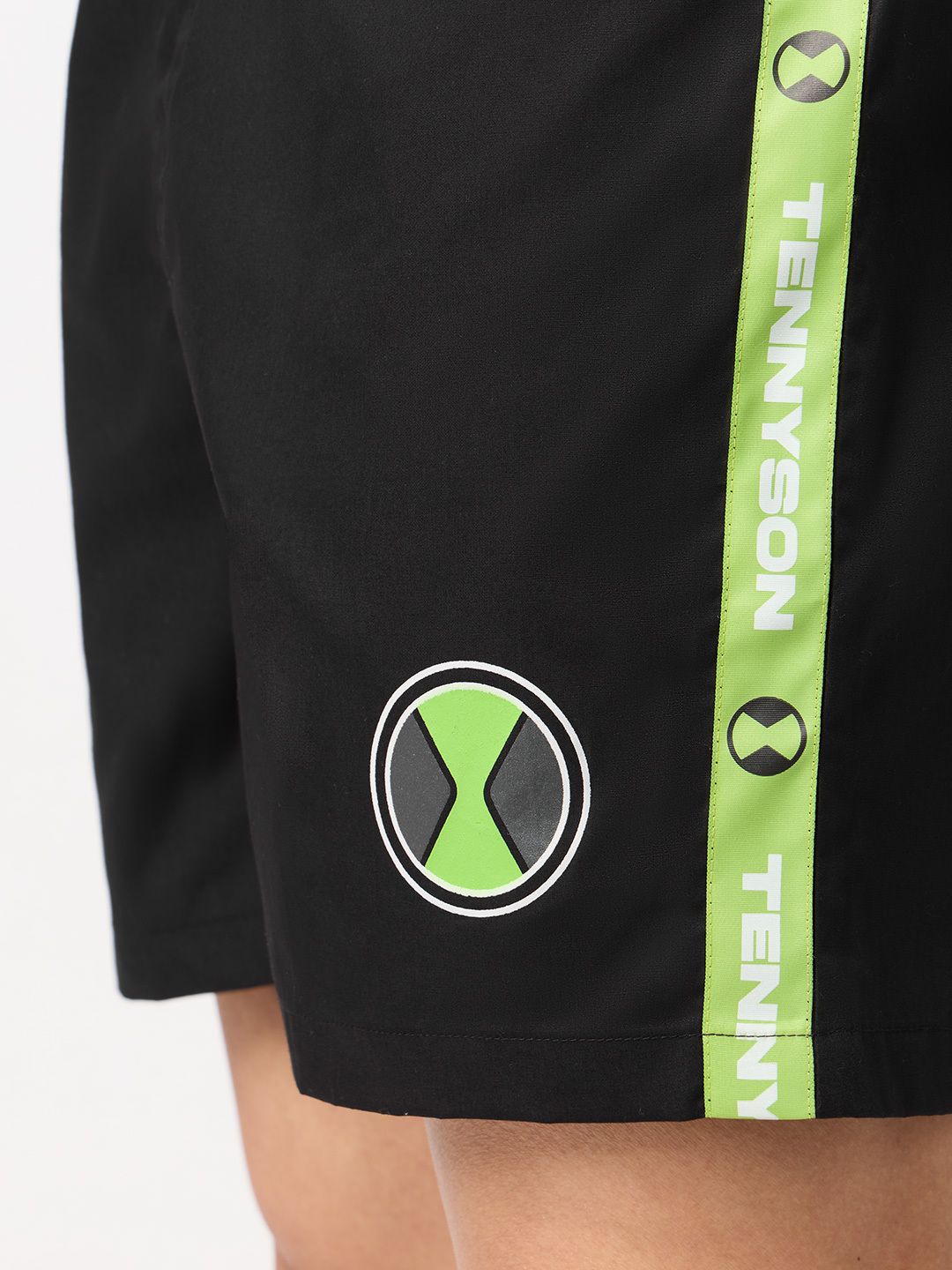 Men Ben 10 Black Boxers with Side Tape