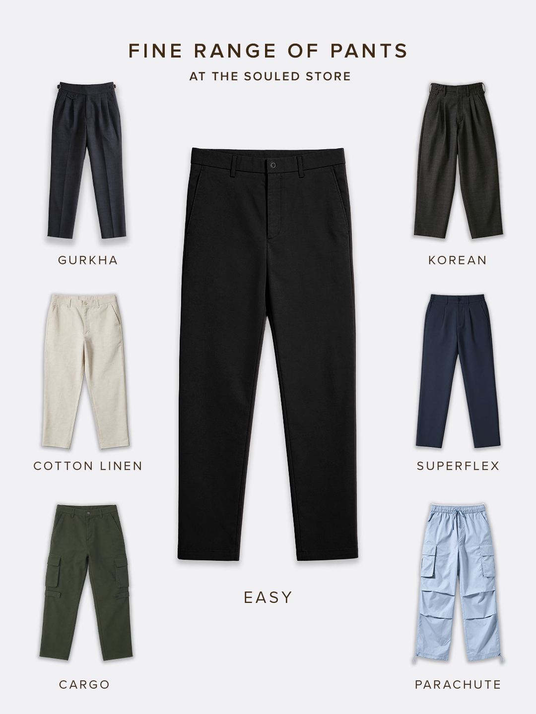 Men Black Classic Fit Trousers