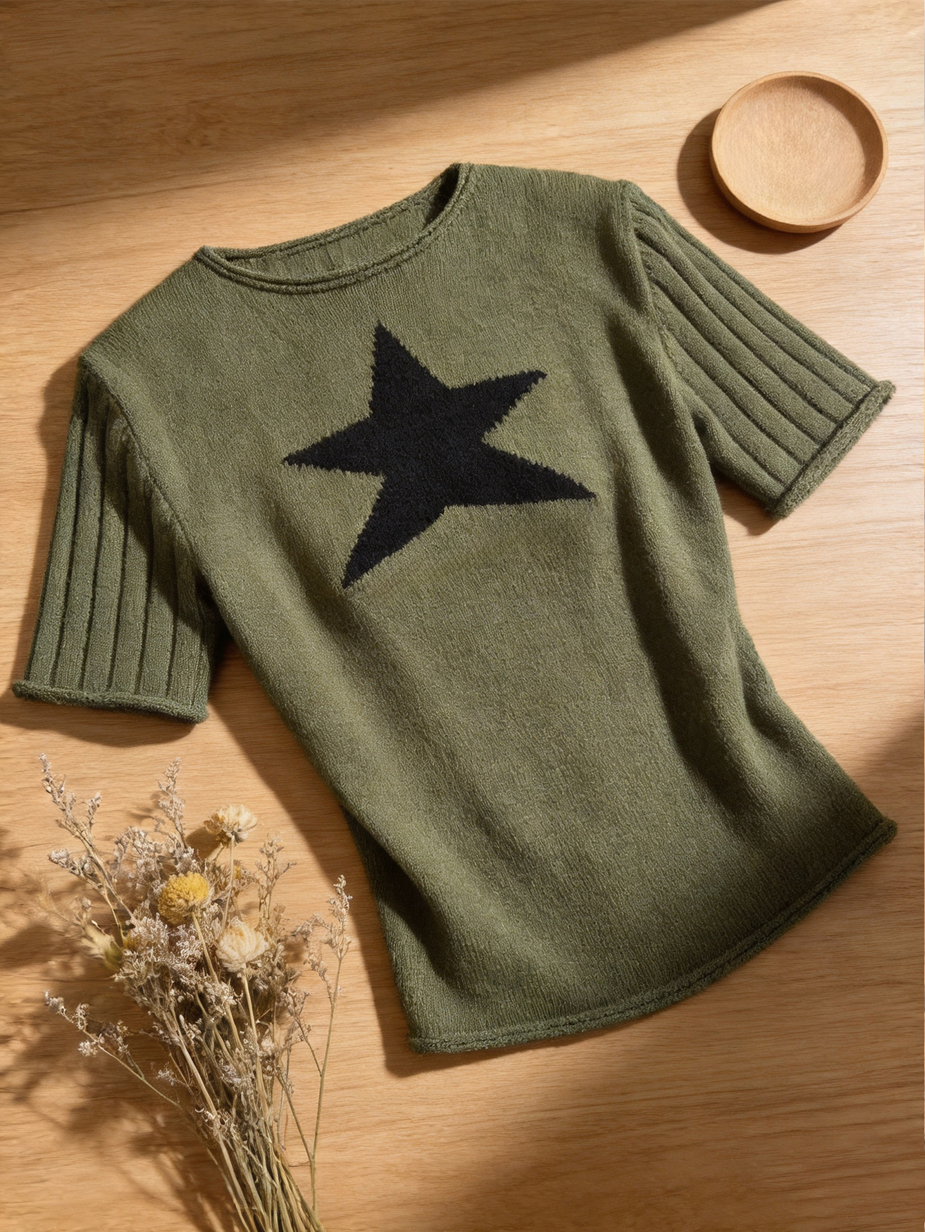 Short Sleeve Knit Top