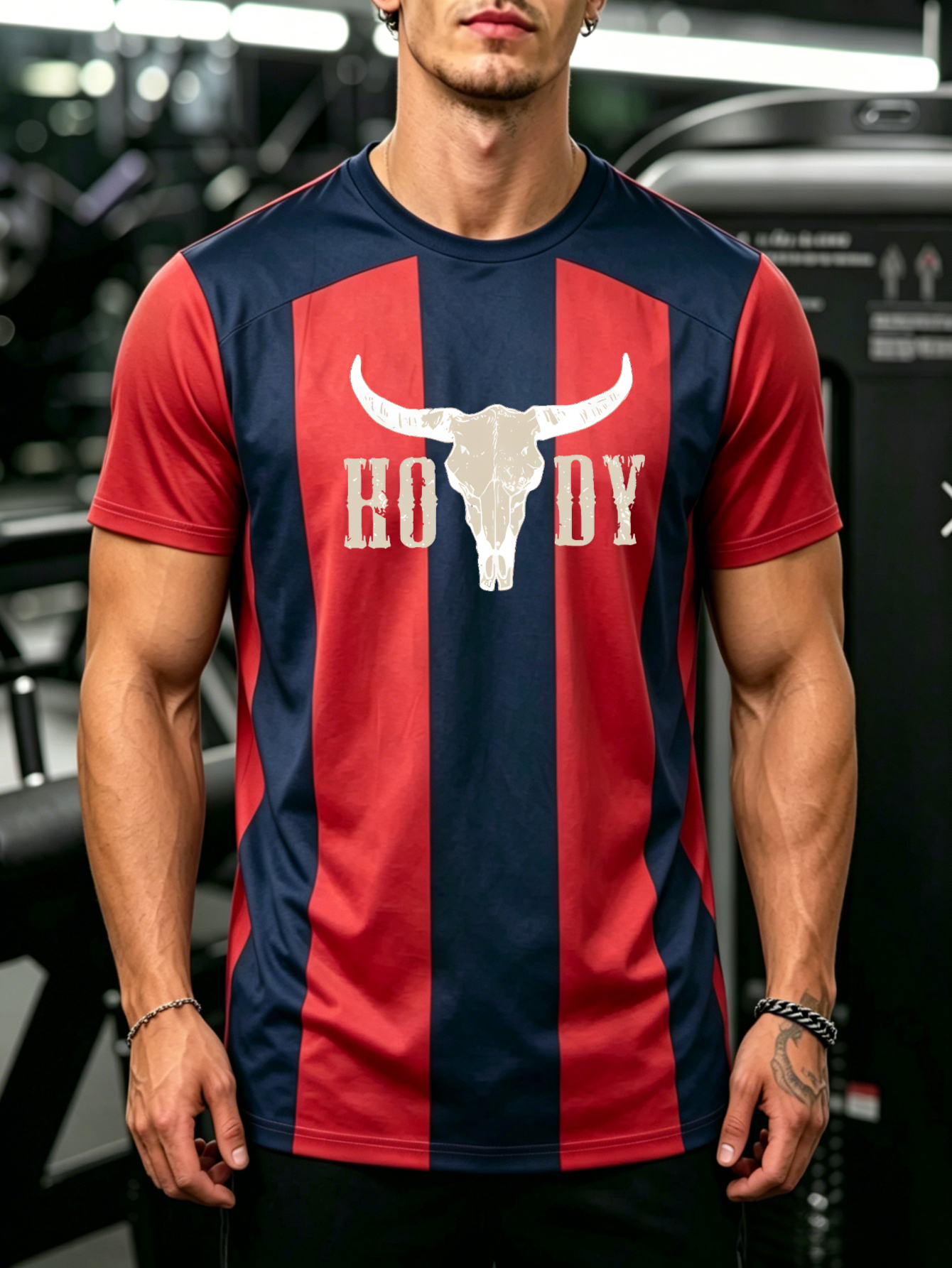 Striped Round Neck Short Sleeve T-Shirt