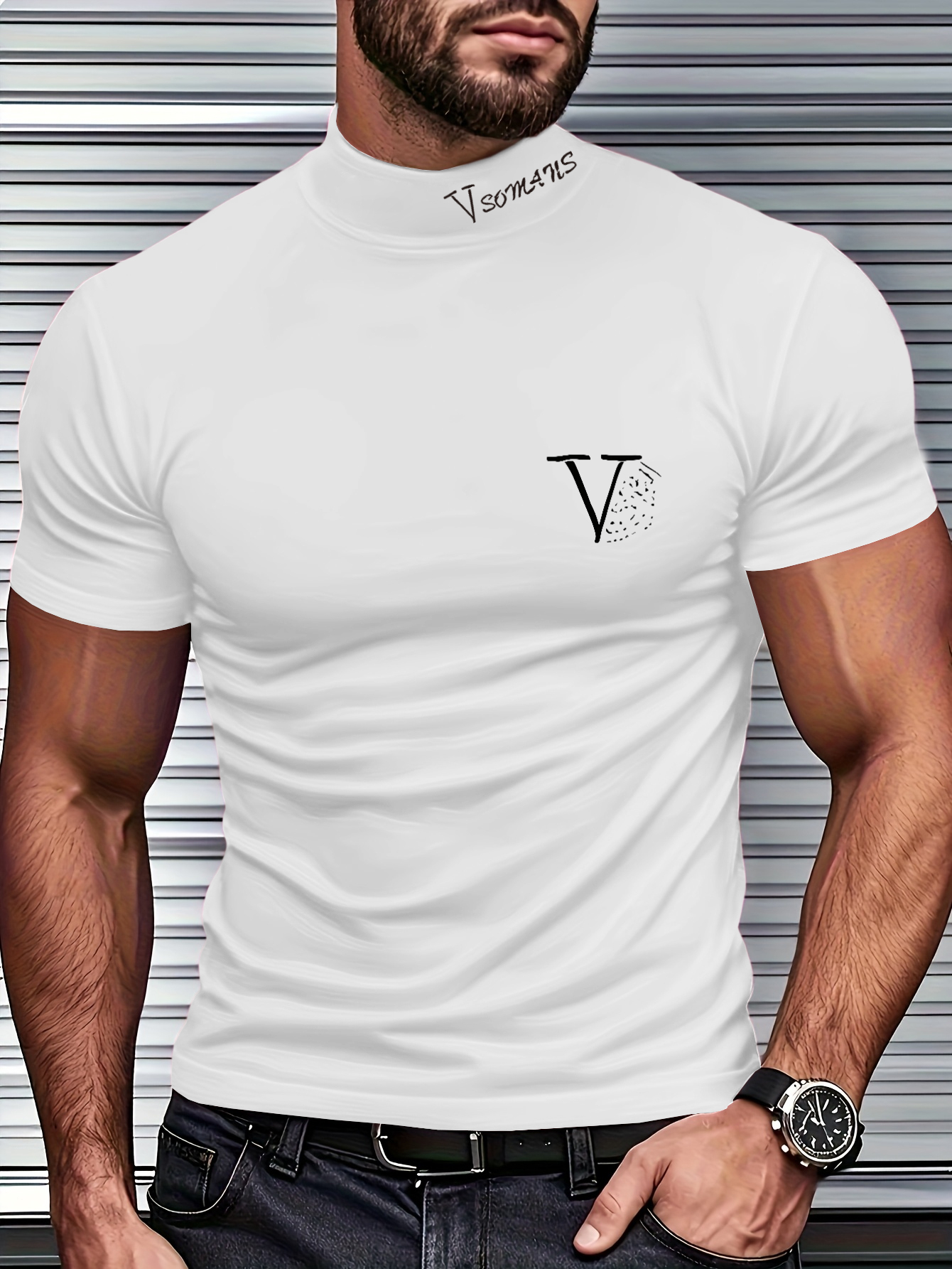 White Graphic Print Short Sleeve Casual T-Shirt