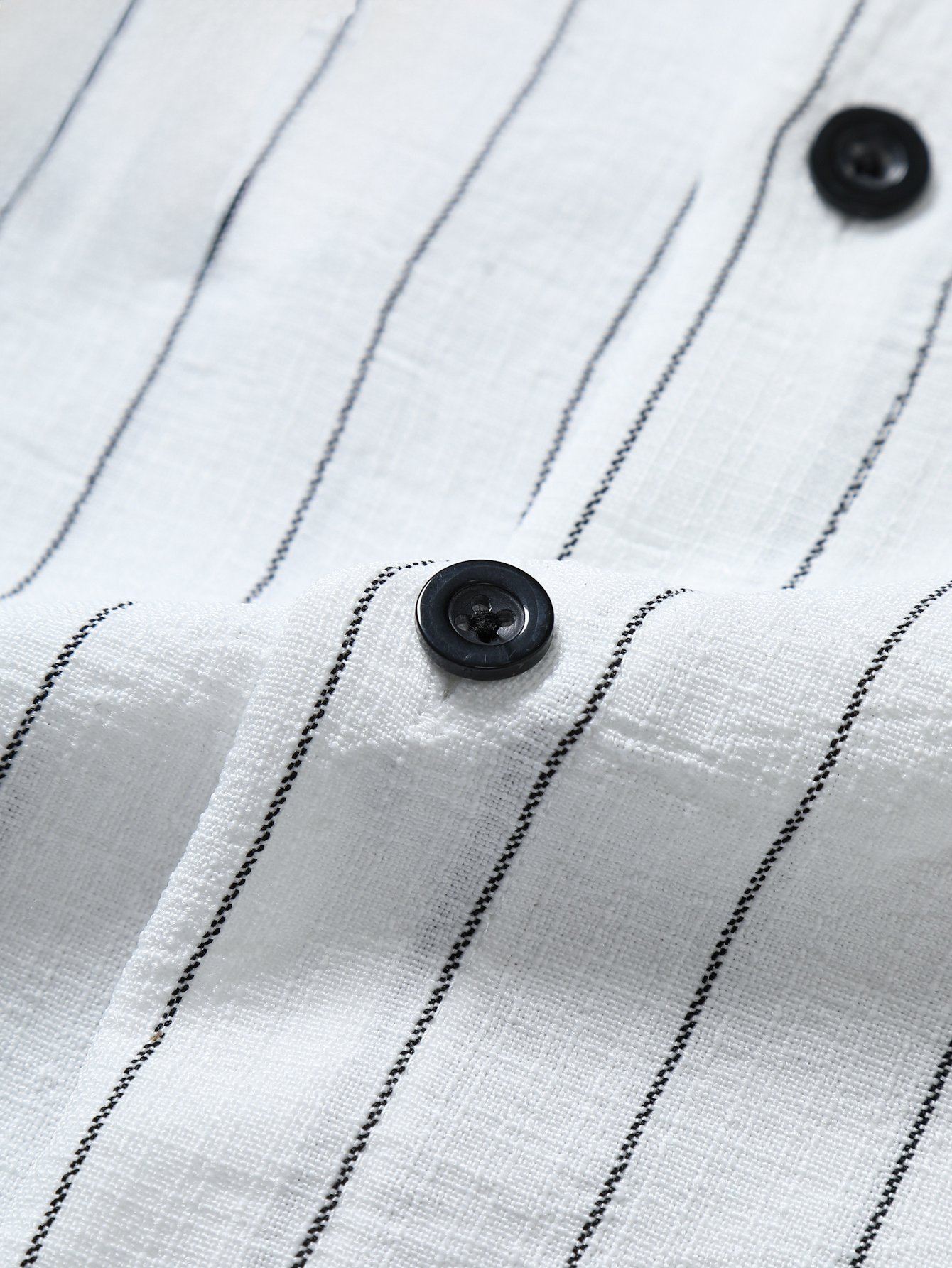 Striped White Long-Sleeve Shirt