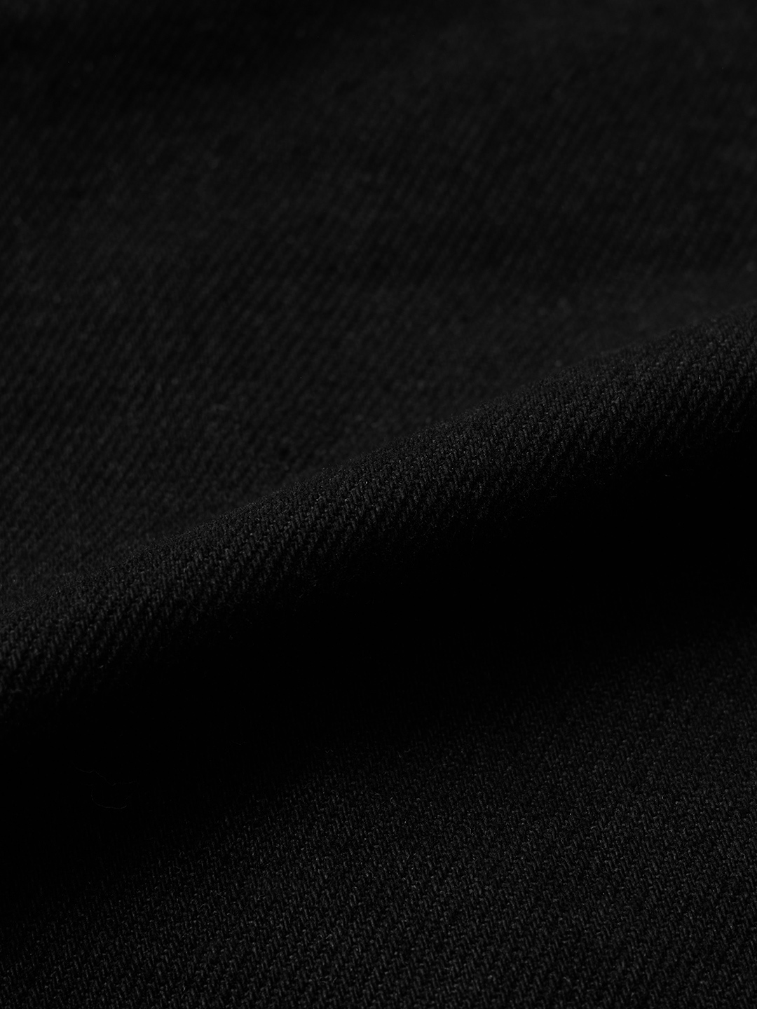 Black Denim Shorts with Frayed Hem
