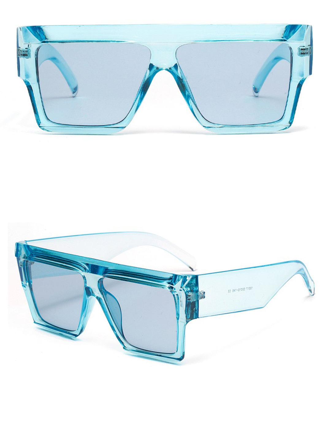Rectangle Blue Sunglasses