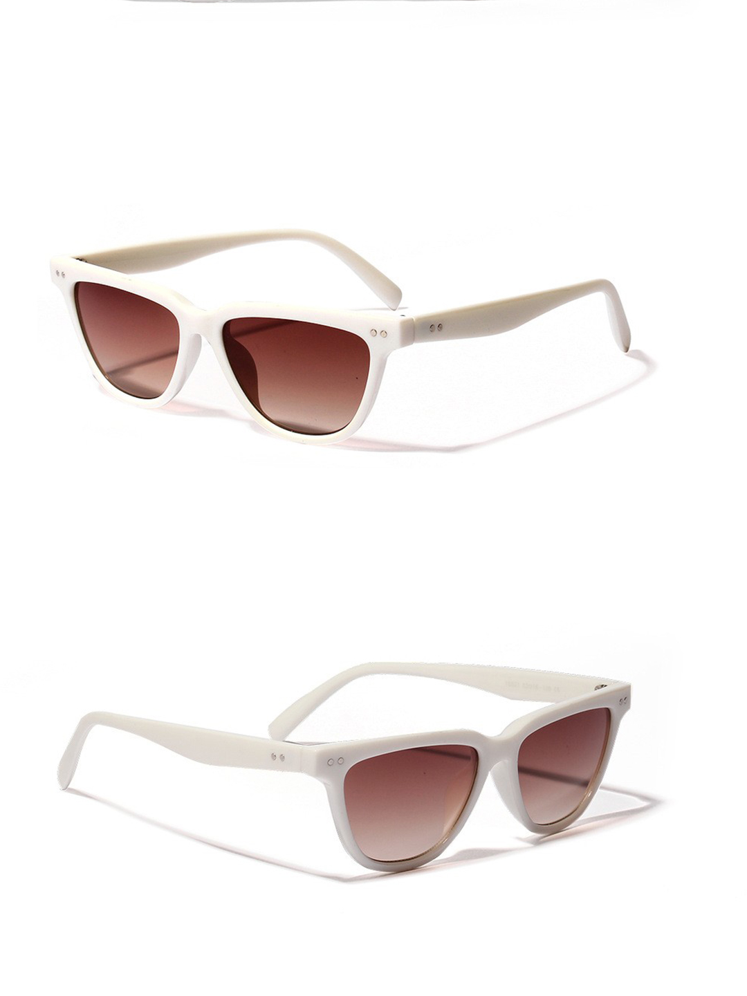 Beige Cat Eye Polarized Sunglasses
