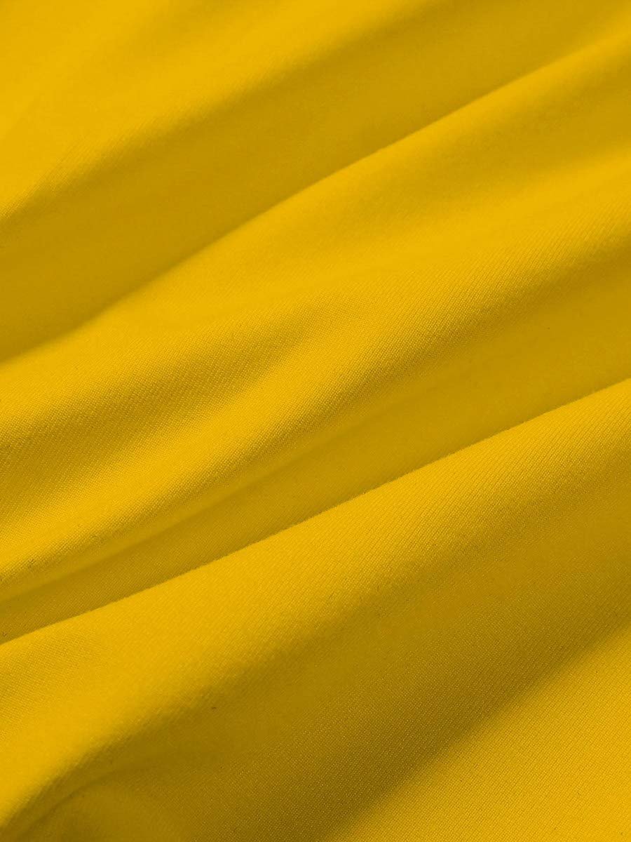 Yellow Graphic Print Round Neck Regular Fit T-Shirt