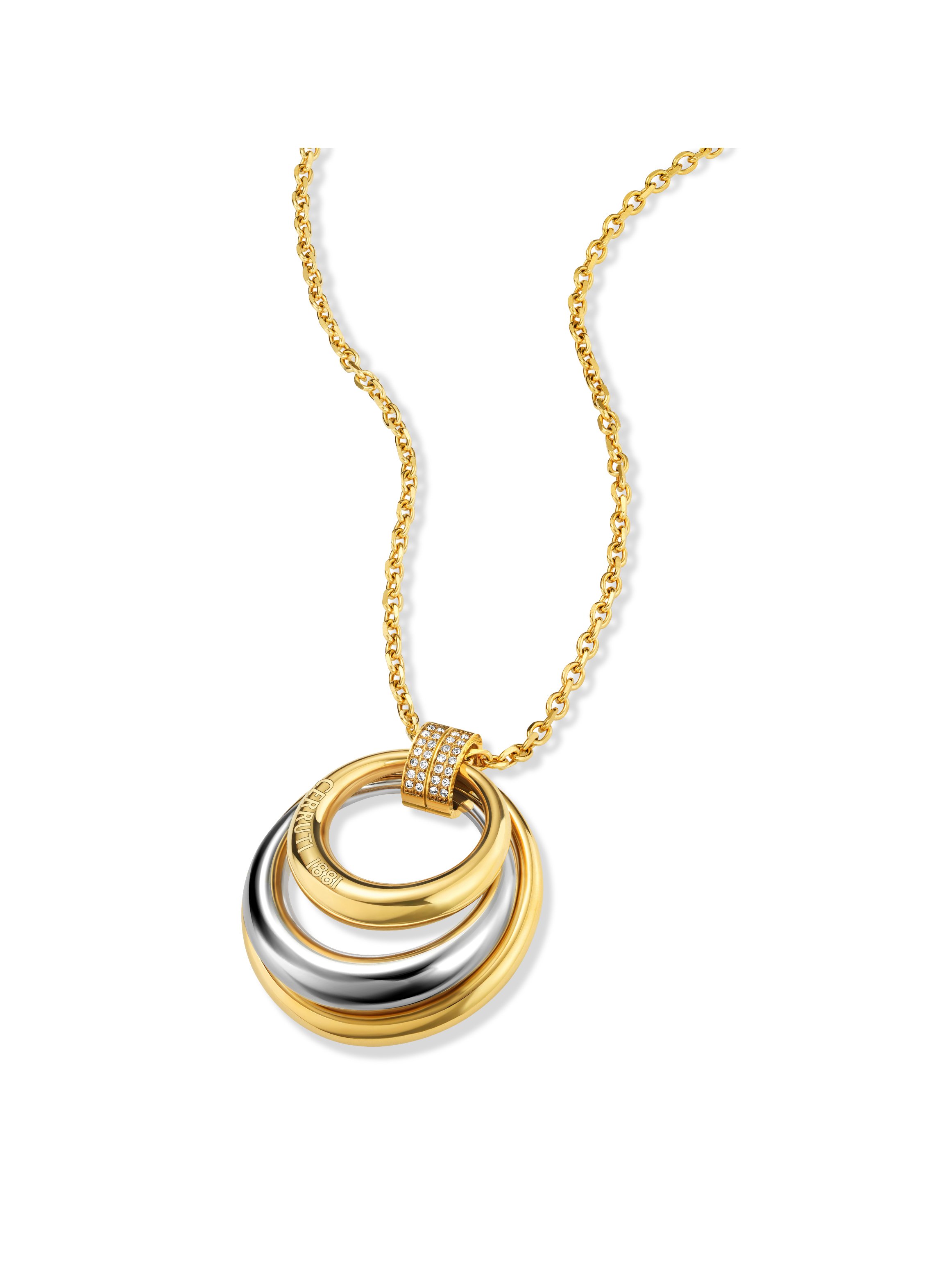 Gisella Women Gold Plated Stainless Steel Pendant Necklace