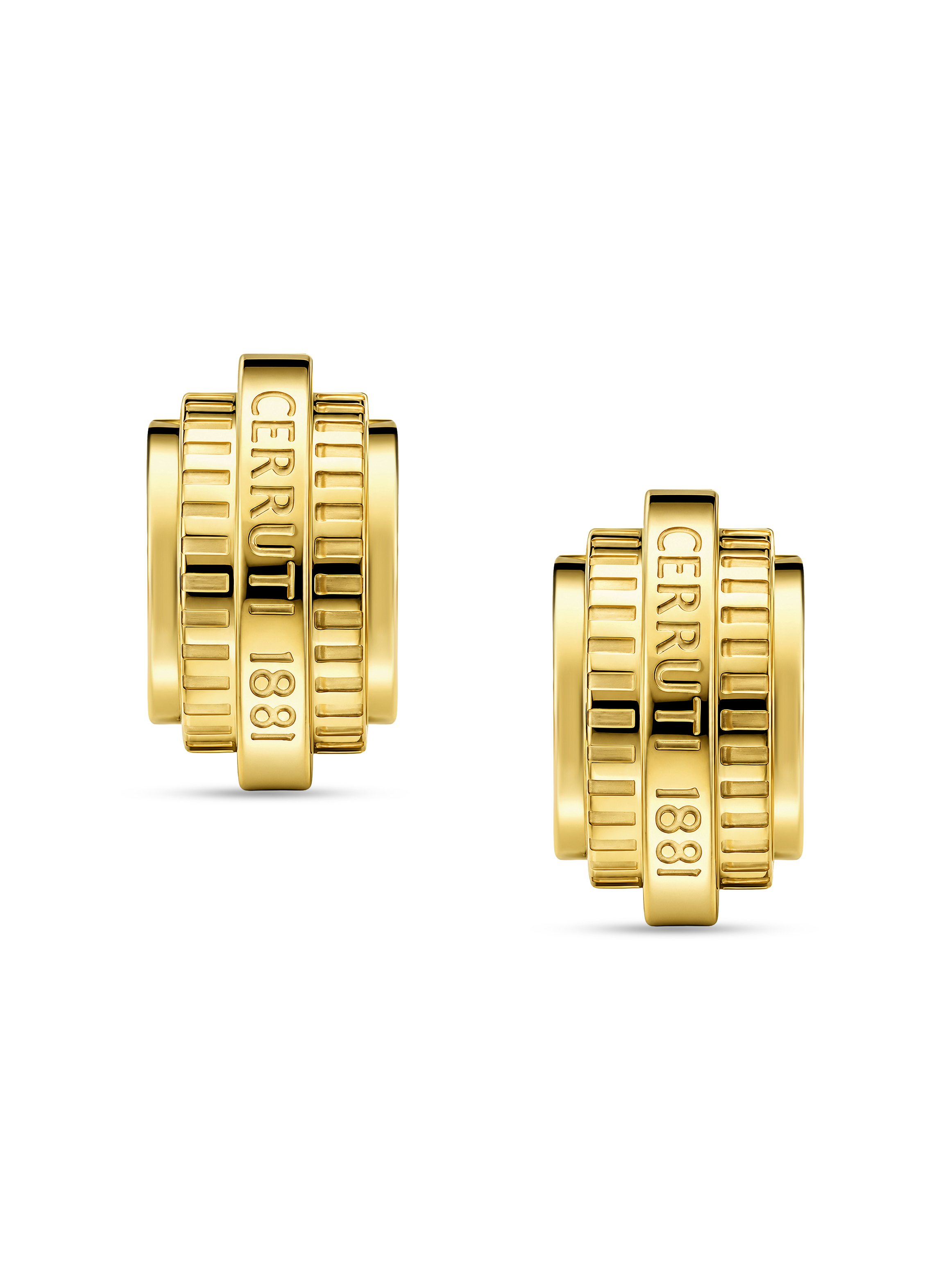 Tiziana Women Gold Plated Stainless Steel Hoop Earrings
