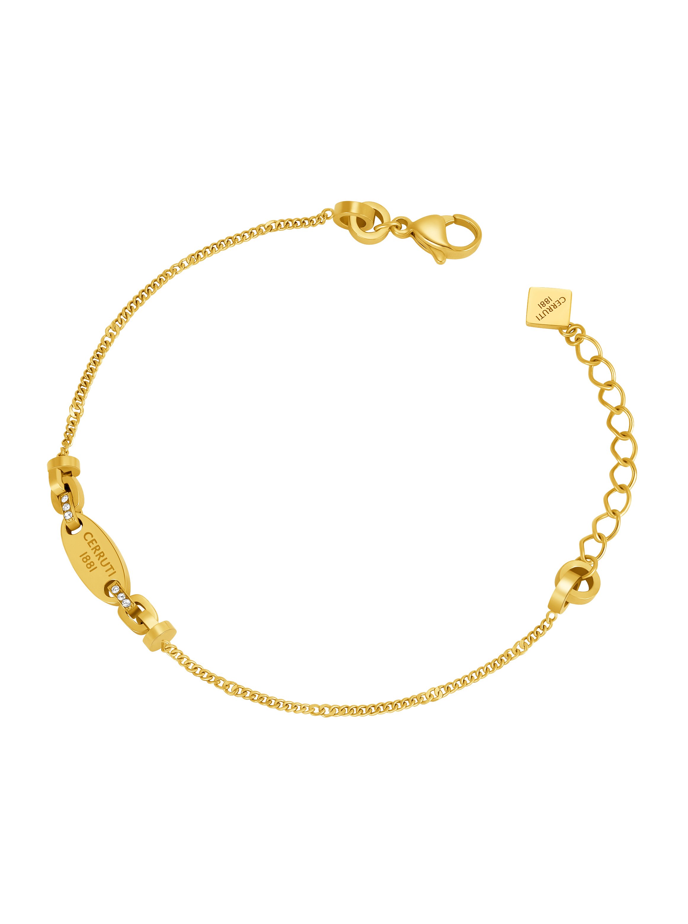 Anita Women Gold Plated Stainless Steel Chain Bracelet