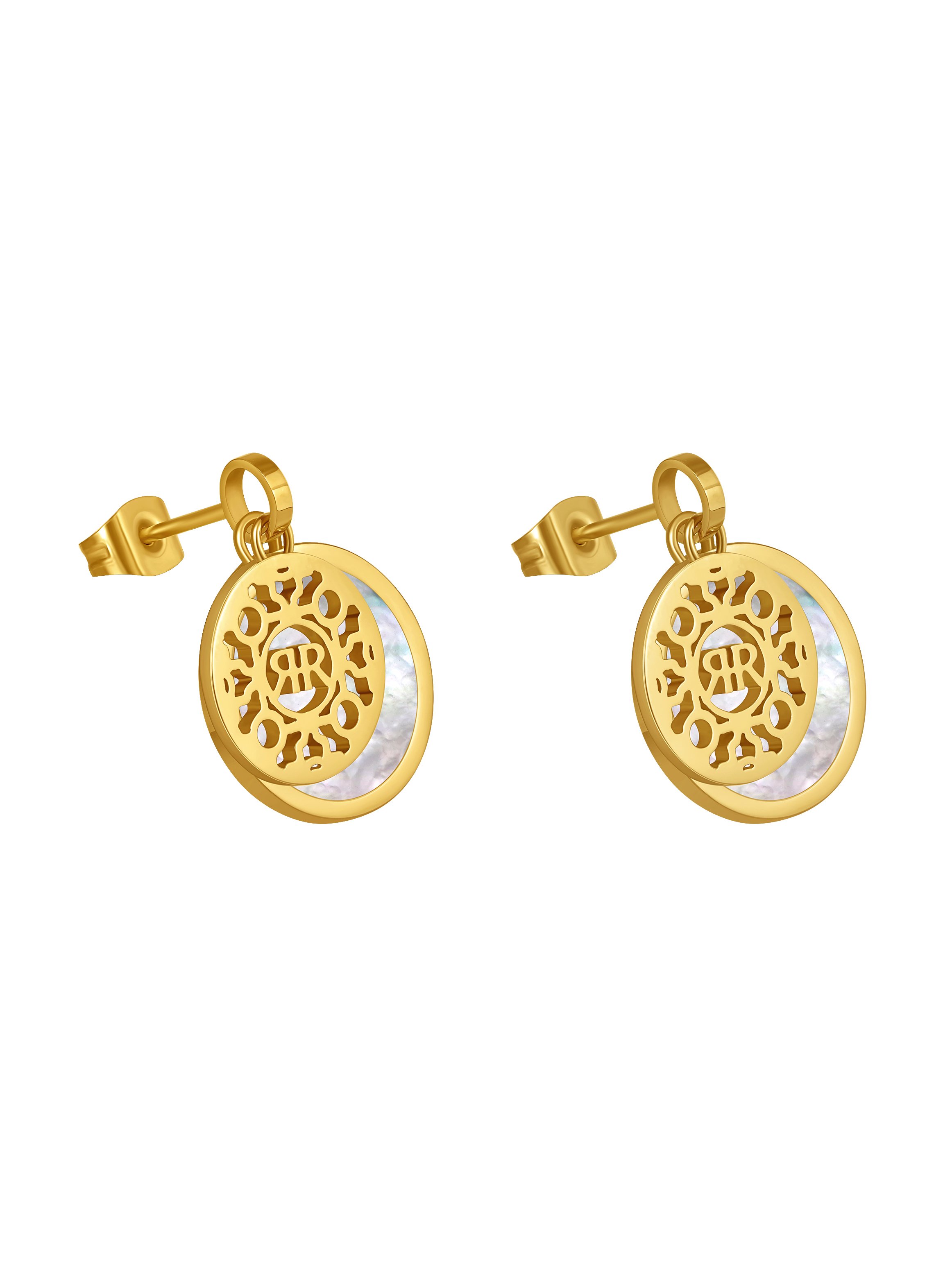 Nicoletta Women Gold Plated Stainless Steel Drop Earrings