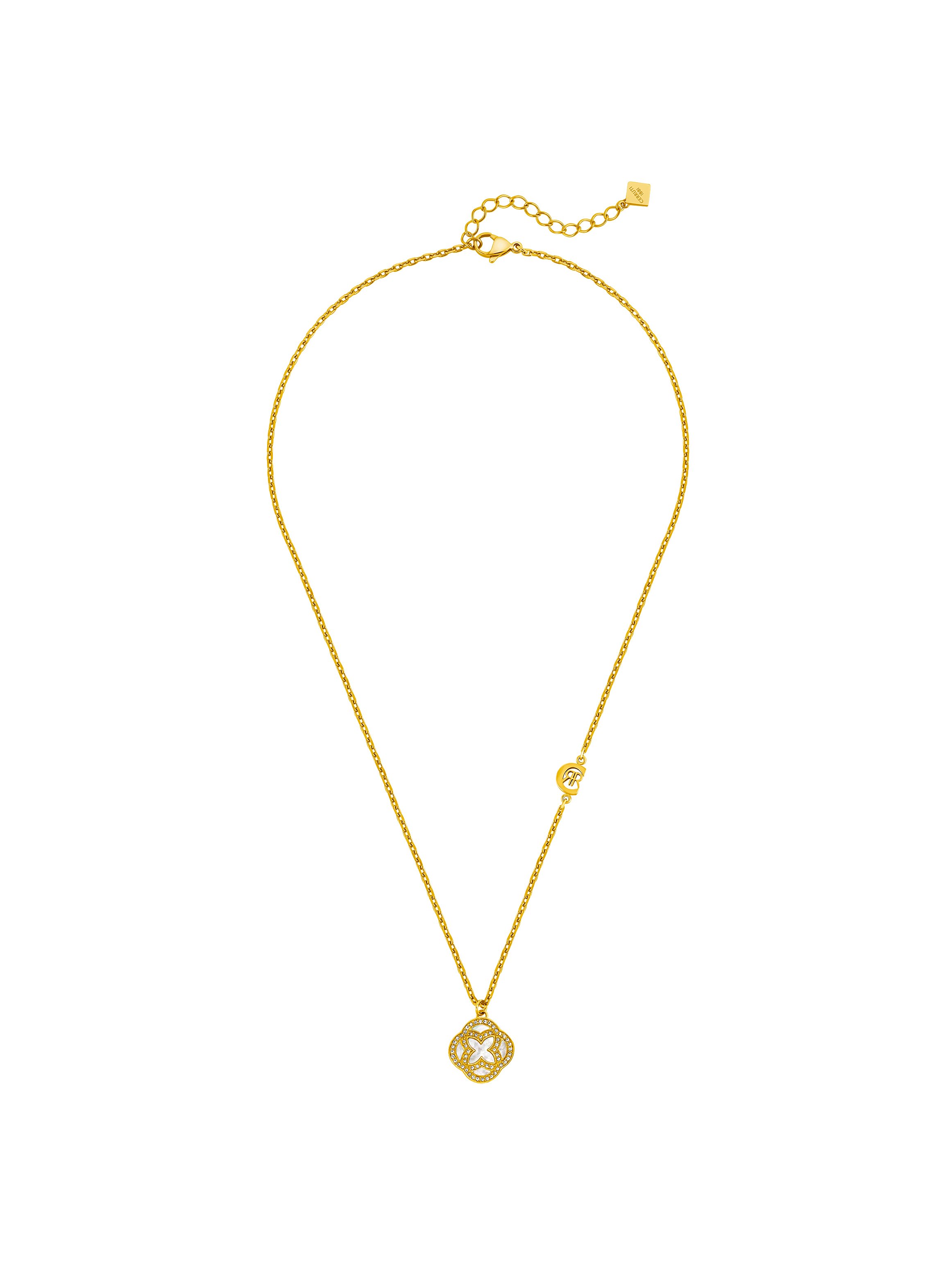 Natalia Women Gold Plated Stainless Steel Pendant Necklace
