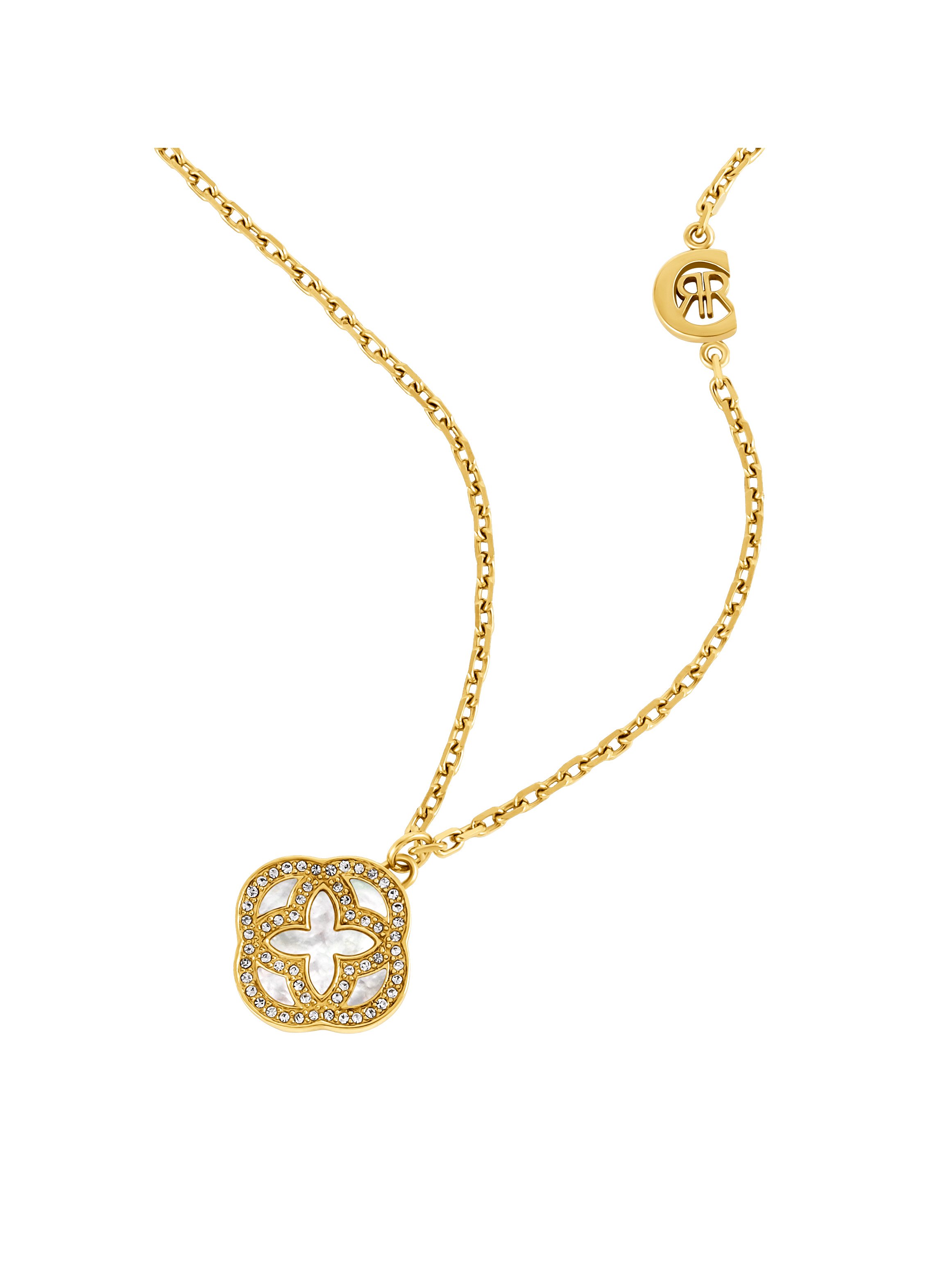 Natalia Women Gold Plated Stainless Steel Pendant Necklace