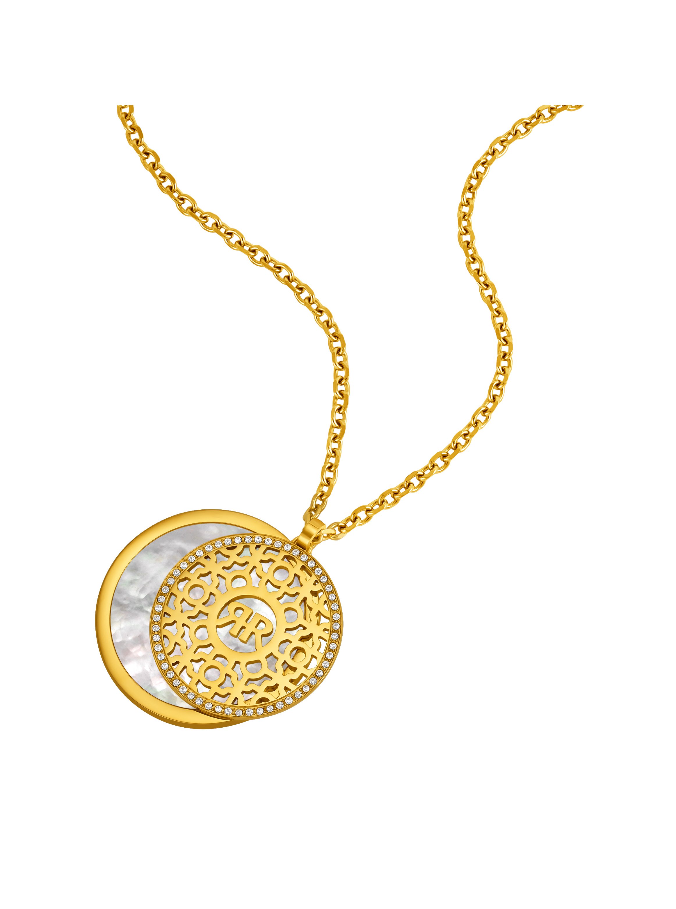 Nicoletta Women Gold Plated Stainless Steel Pendant Necklace