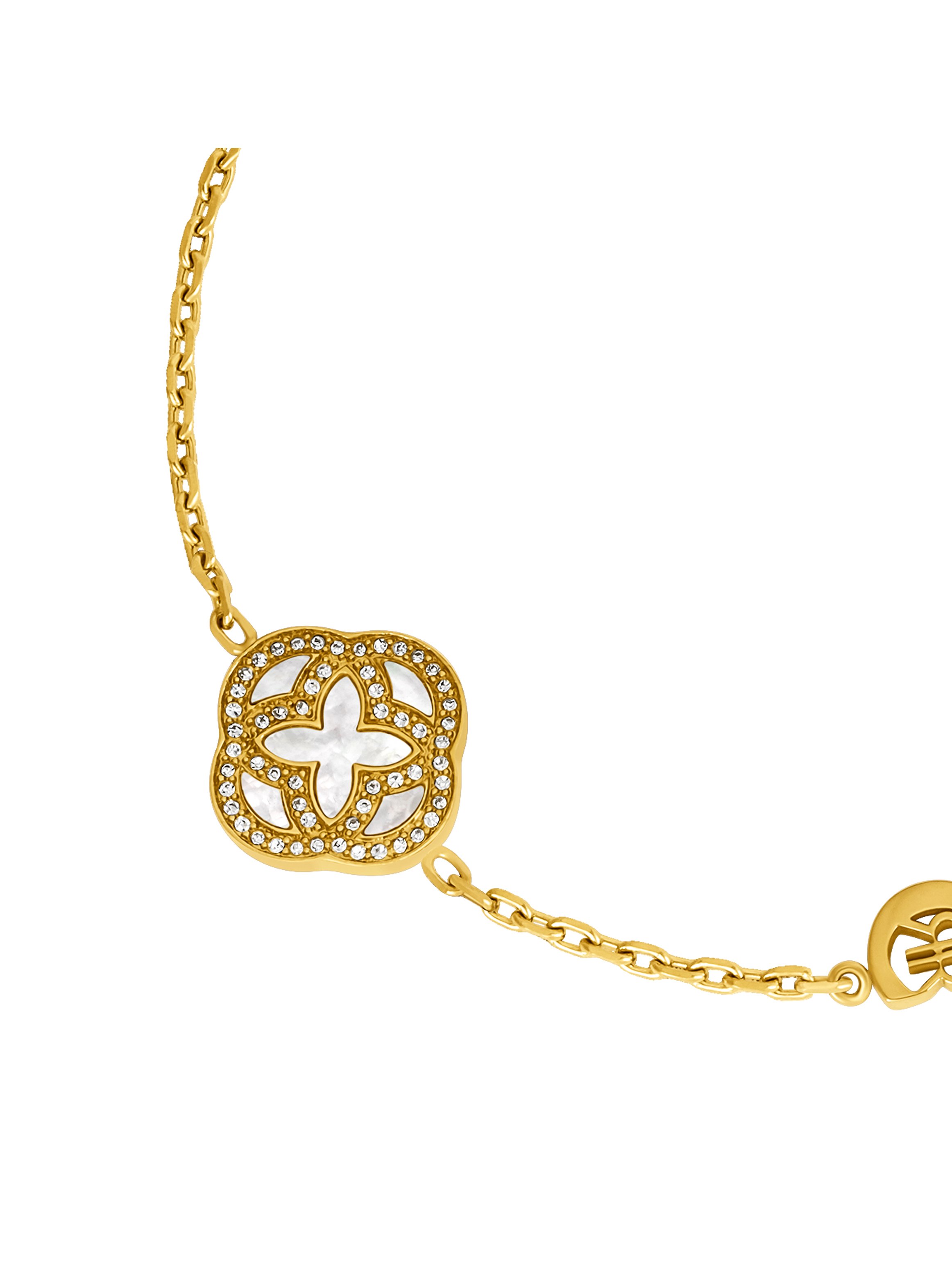 Natalia Women Gold Plated Stainless Steel Chain Bracelet