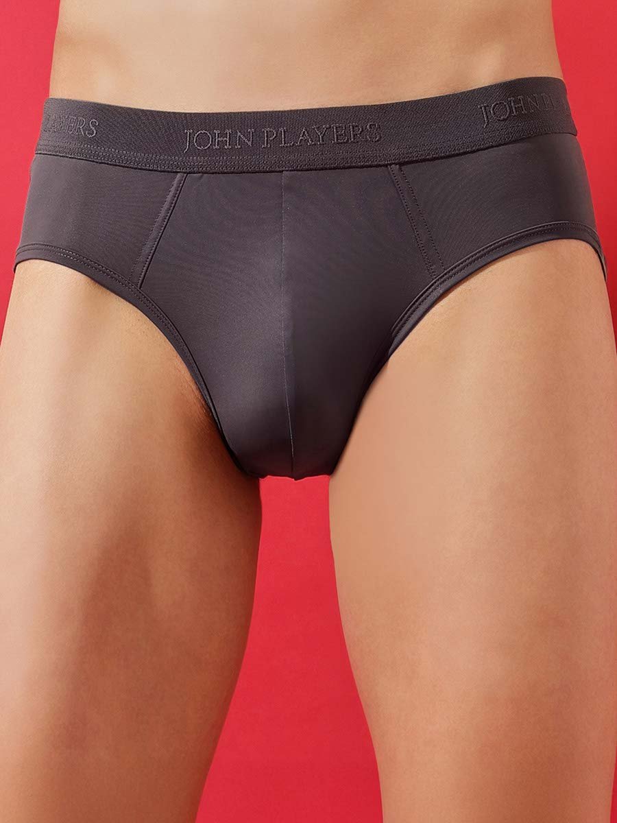 Charcoal Solid Adaptive Briefs