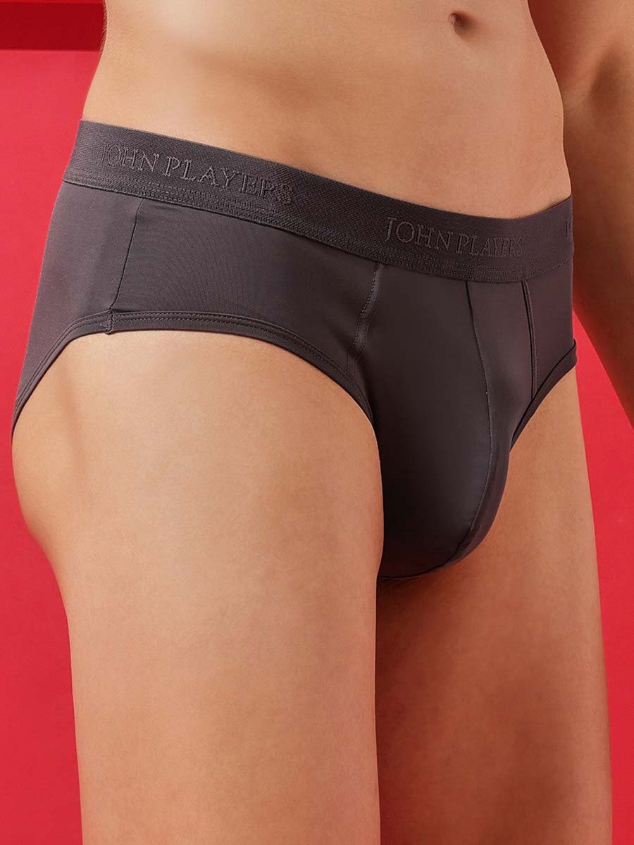 Charcoal Solid Adaptive Briefs