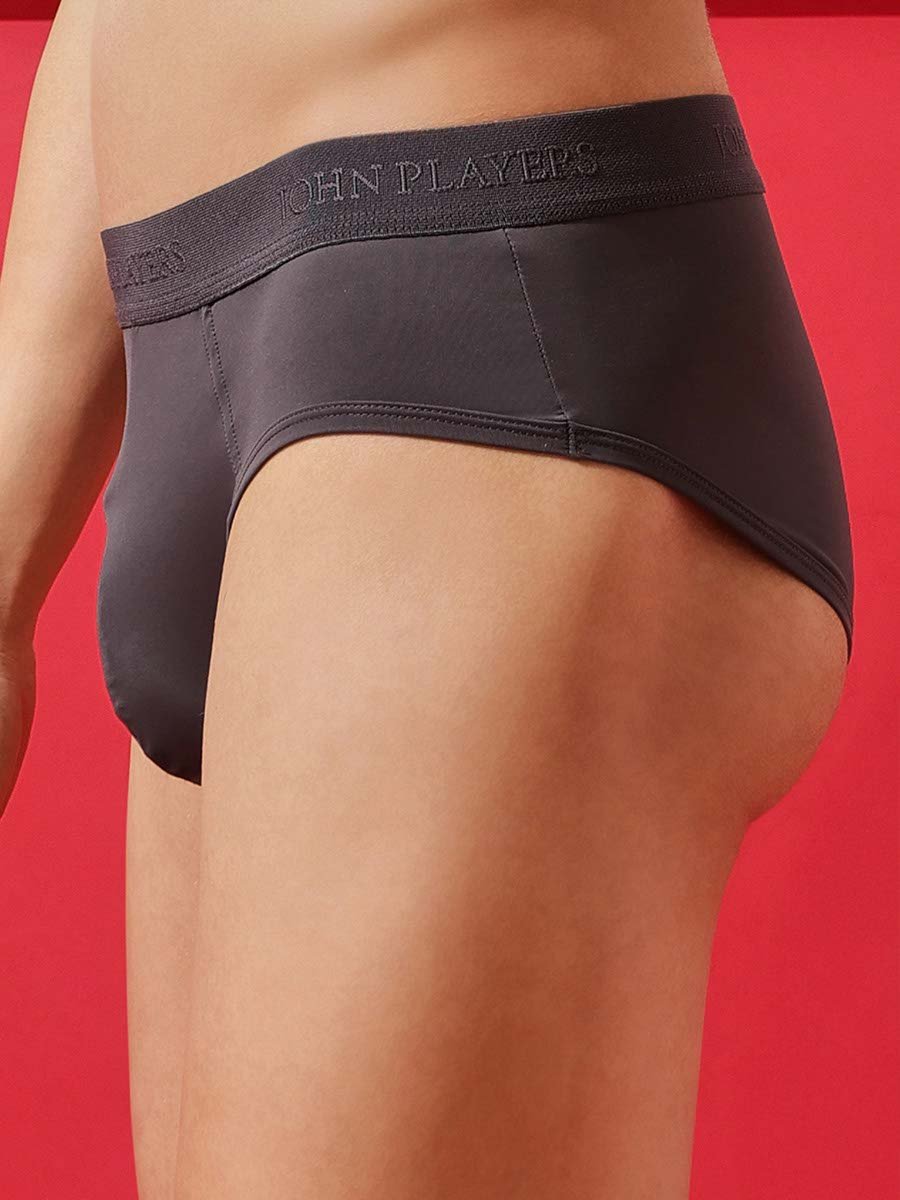Charcoal Solid Adaptive Briefs