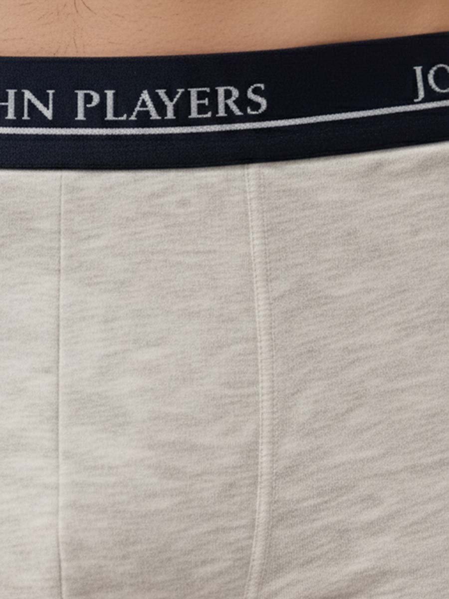 Pack of 2 - Multi-Color Cotton Trunks with Printed Logo Waistband