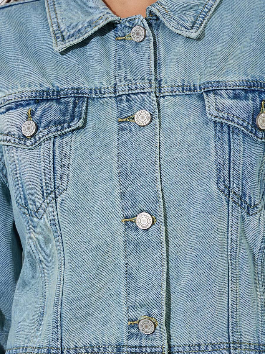 Regular Fit Light Wash Denim Jacket