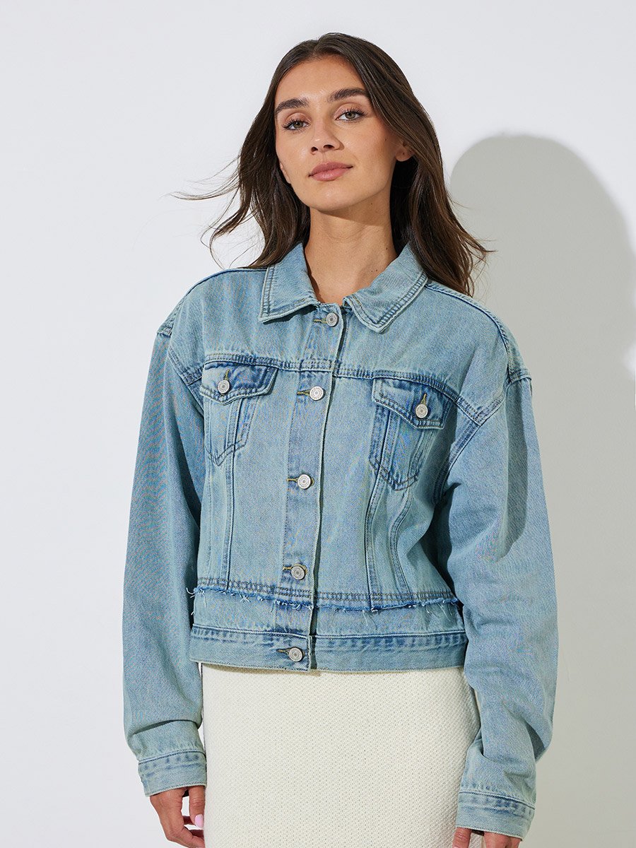 Regular Fit Light Wash Denim Jacket
