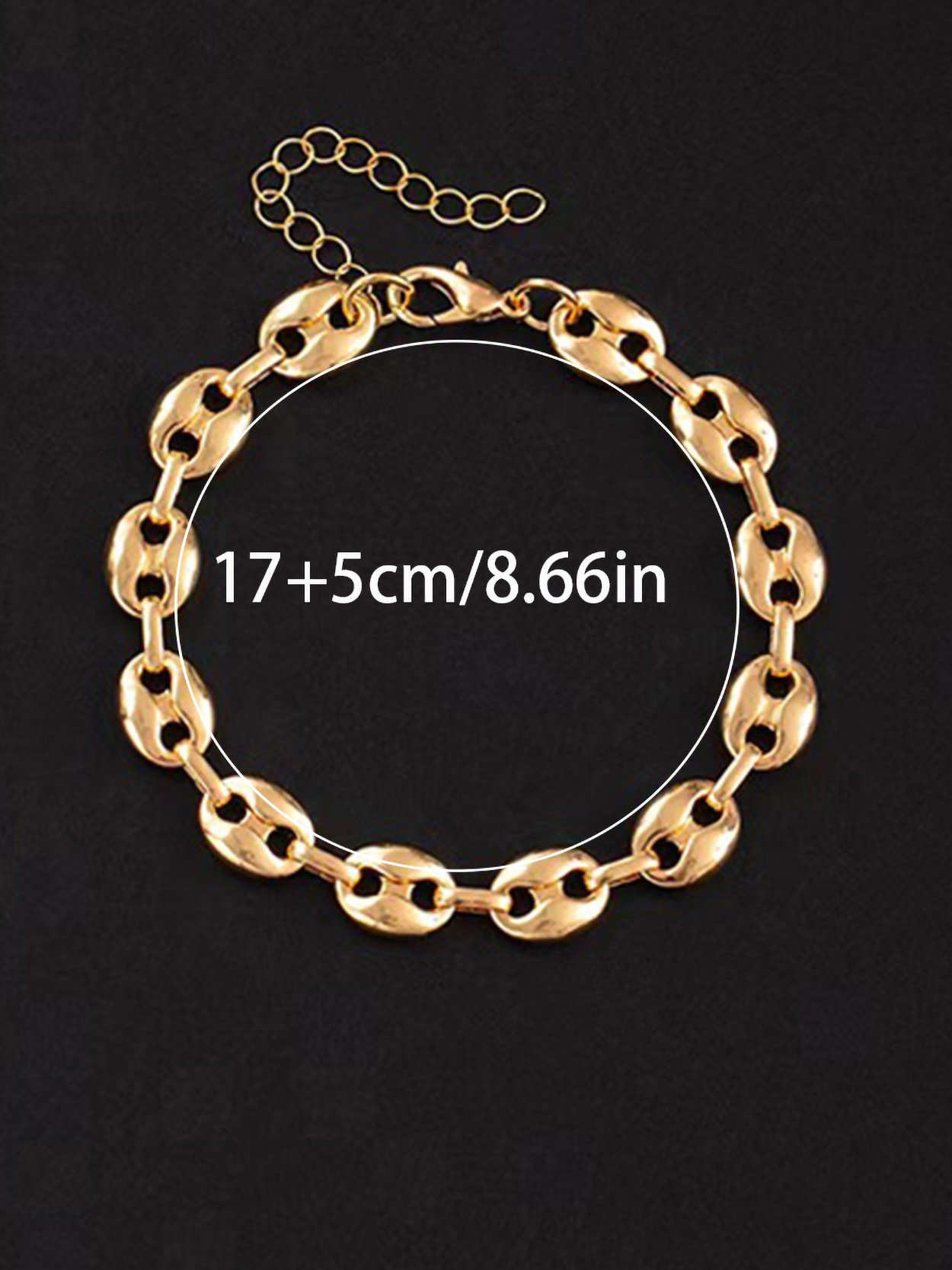 Gold Link Bracelet for Women - Everyday Wear.
