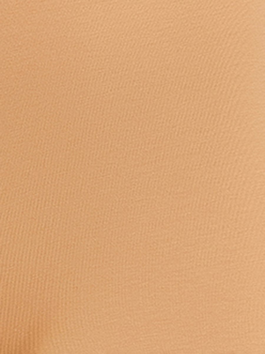 Beige Mid-Waist Cotton Blend Cycling Shorts