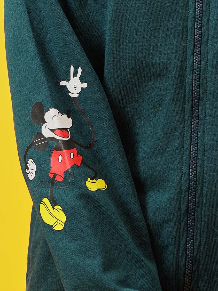 Teal Mickey Mouse Print Top and Pants Pyjama Set