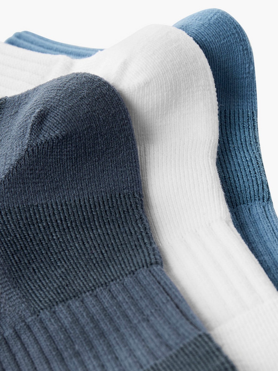 Pack of 3 Ankle Length Cotton Sports Socks