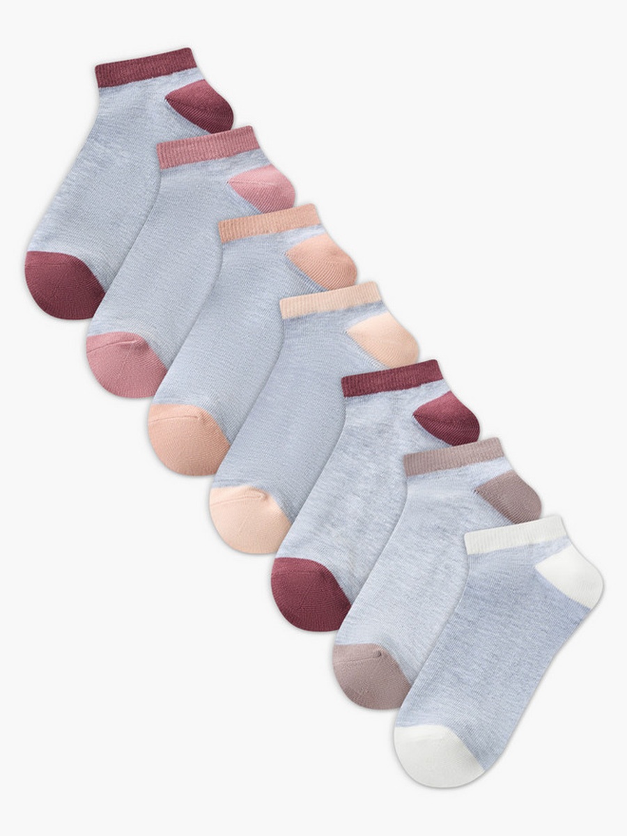 Pack of 7 Trainer Cotton Socks